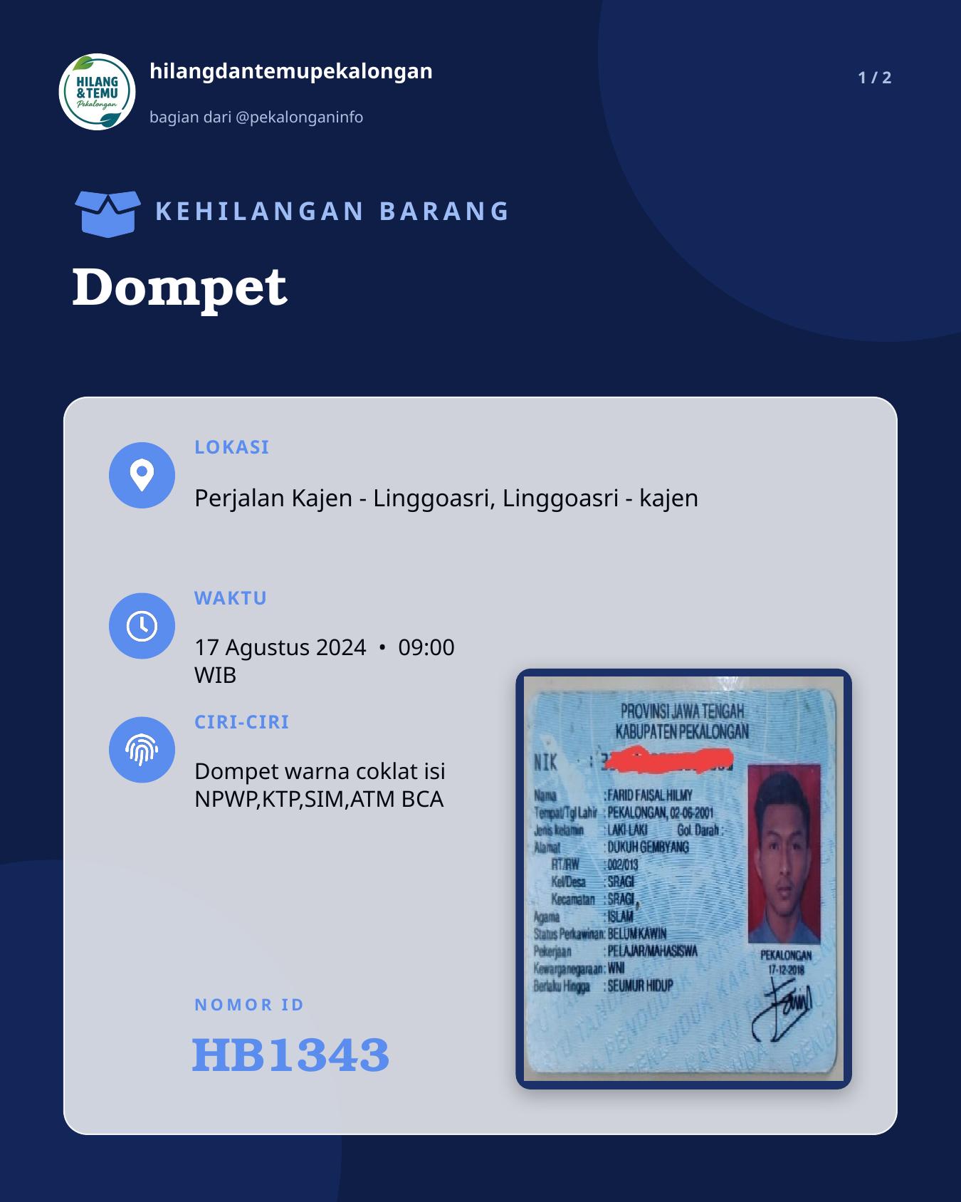 Slide 1 laporan Dompet