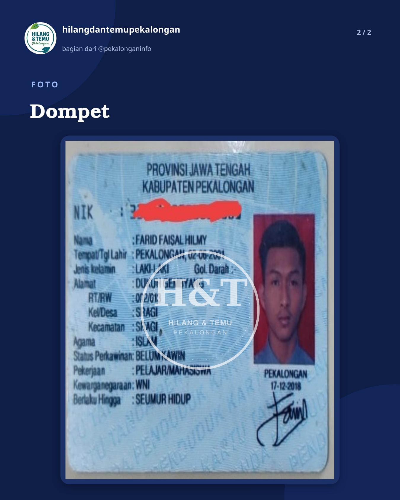Slide 2 laporan Dompet