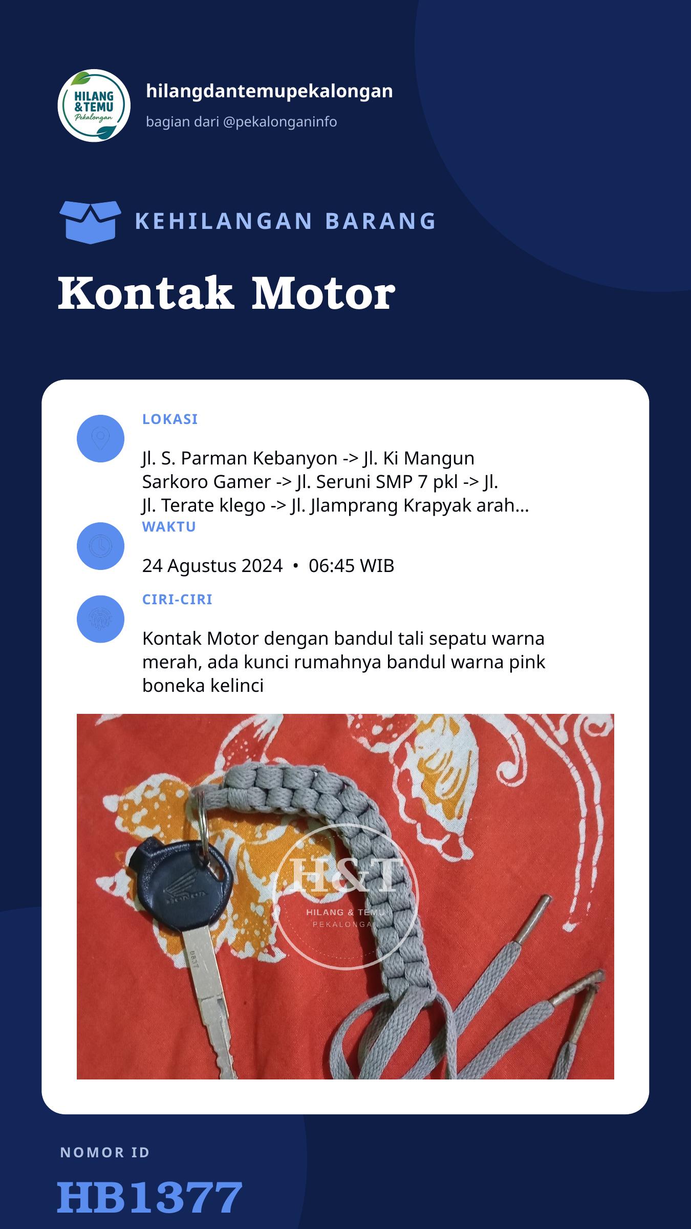 Story 9:16 laporan Kontak Motor