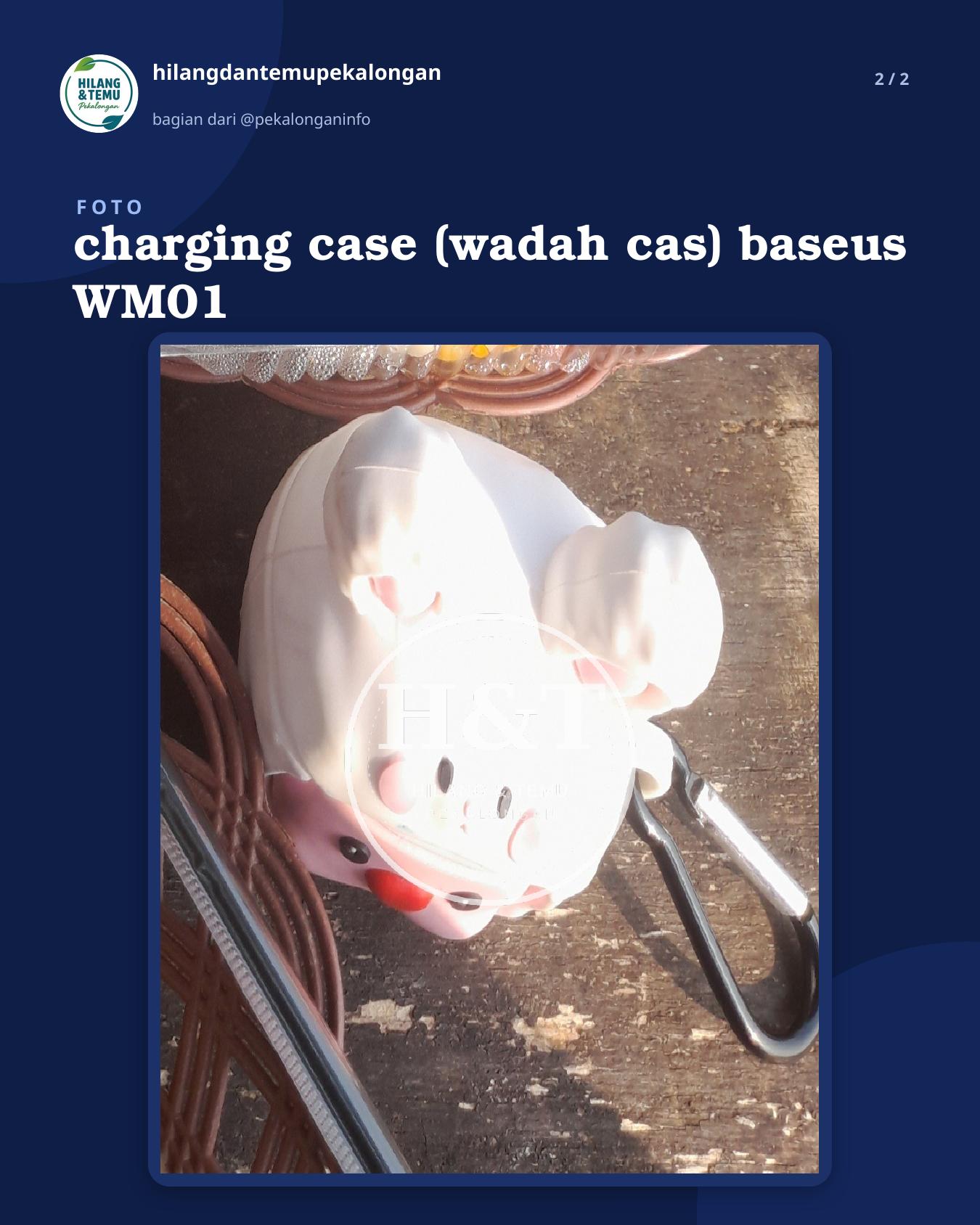 Slide 2 laporan charging case (wadah cas) baseus WM01