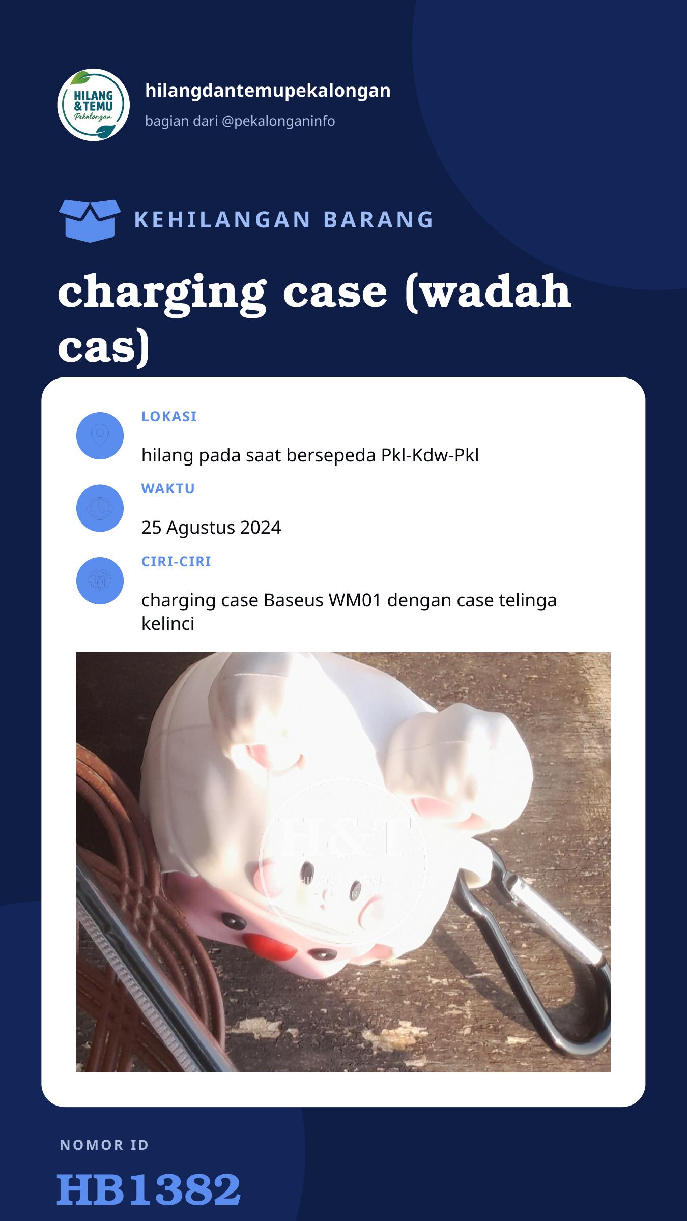 Story 9:16 laporan charging case (wadah cas) baseus WM01