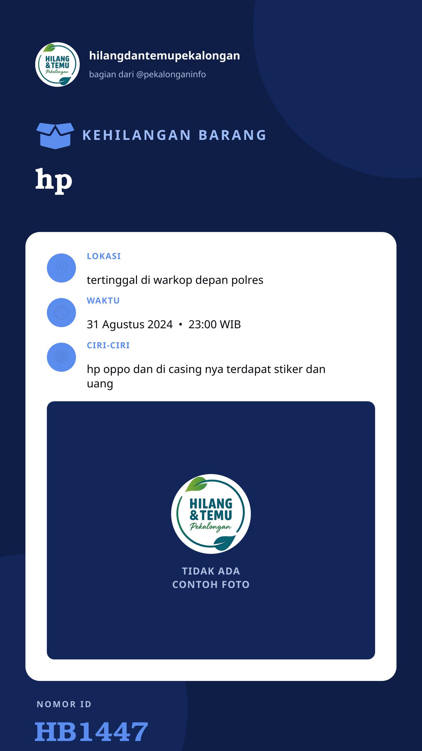 Story 9:16 laporan hp