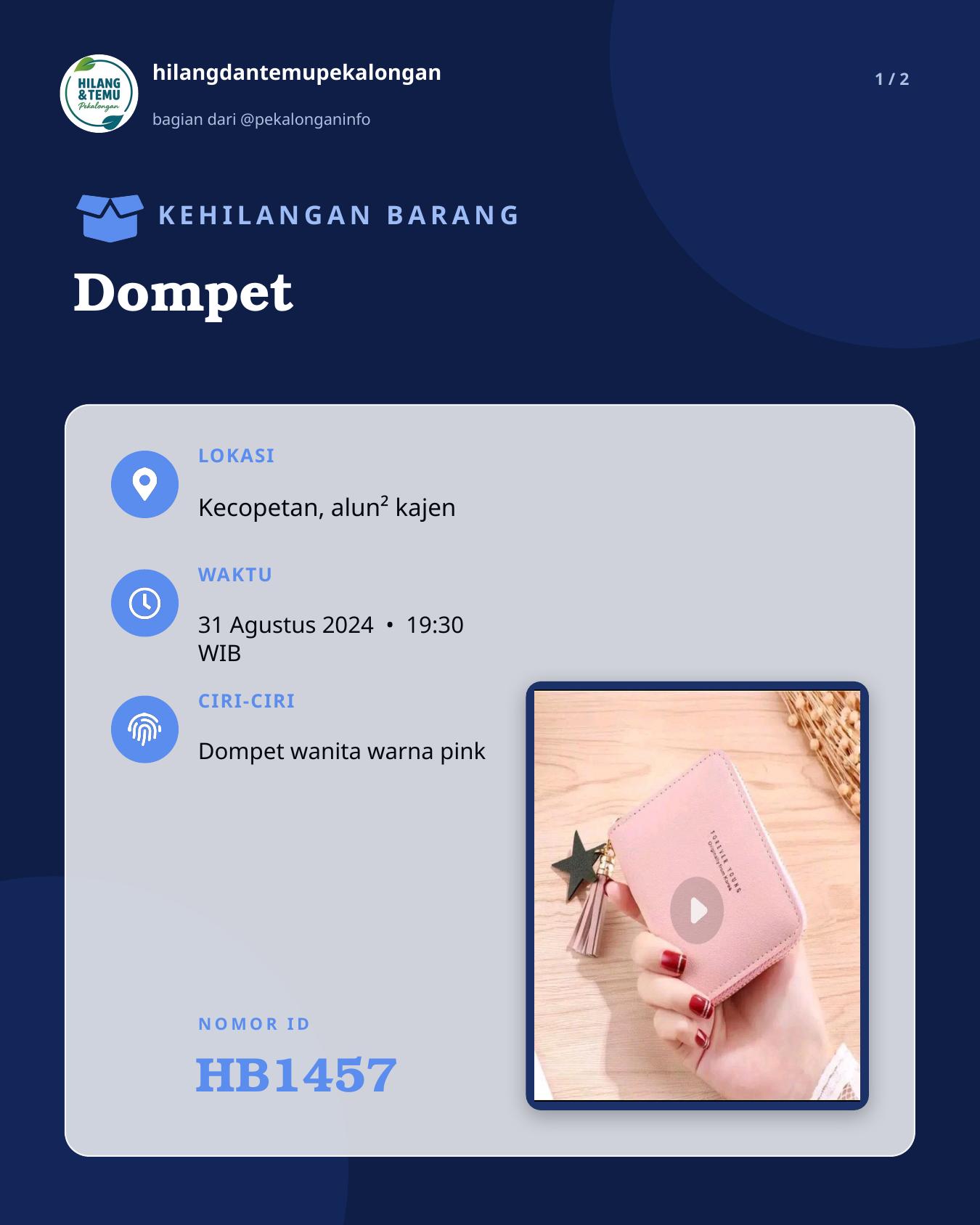 Slide 1 laporan Dompet