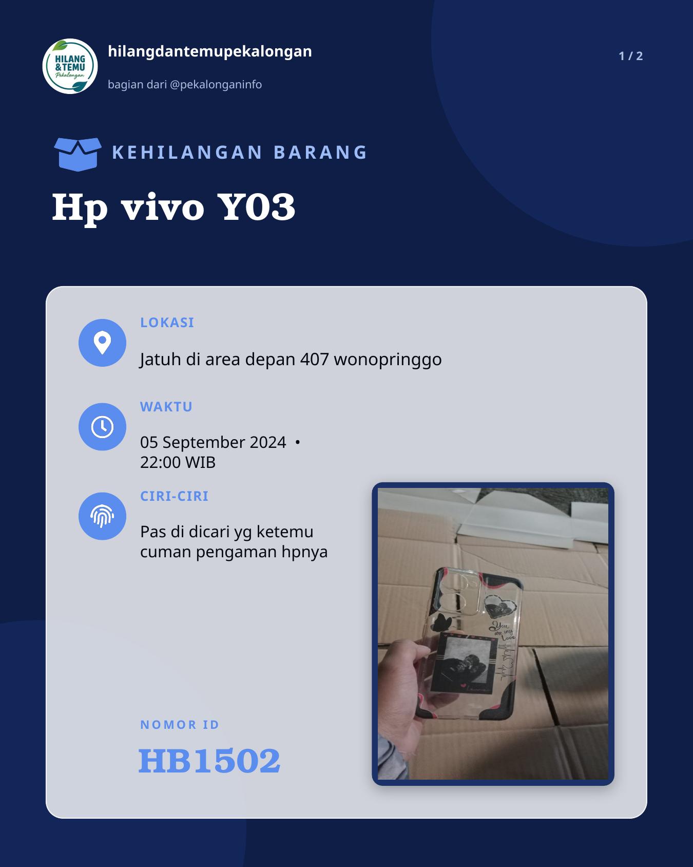 Slide 1 laporan Hp vivo Y03