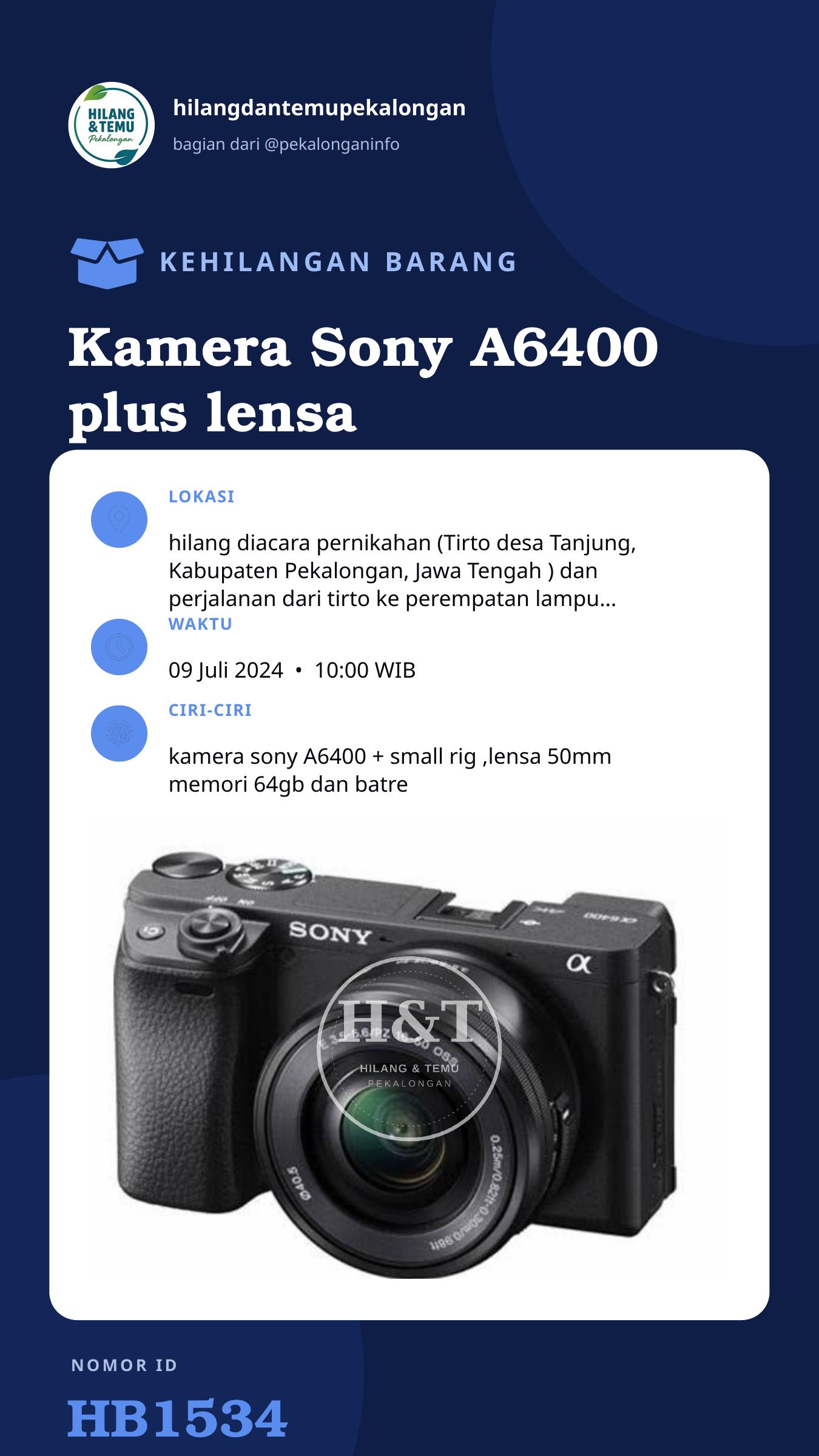 Story 9:16 laporan Kamera Sony A6400 plus lensa ,memori dan batre