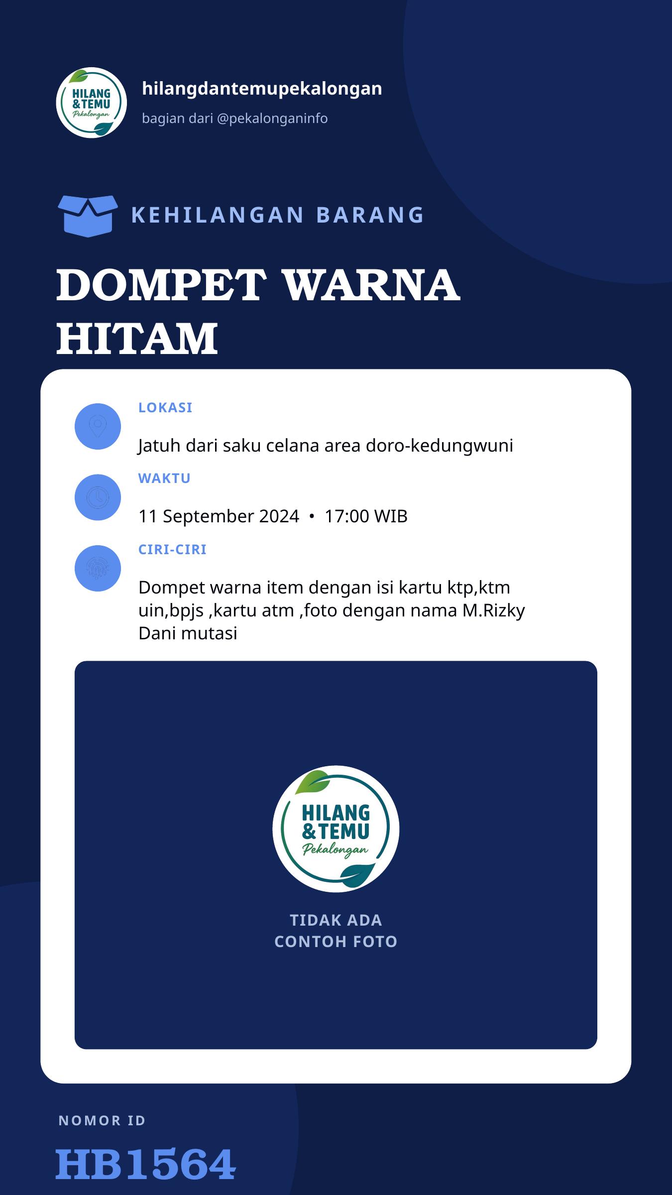 Story 9:16 laporan DOMPET WARNA HITAM