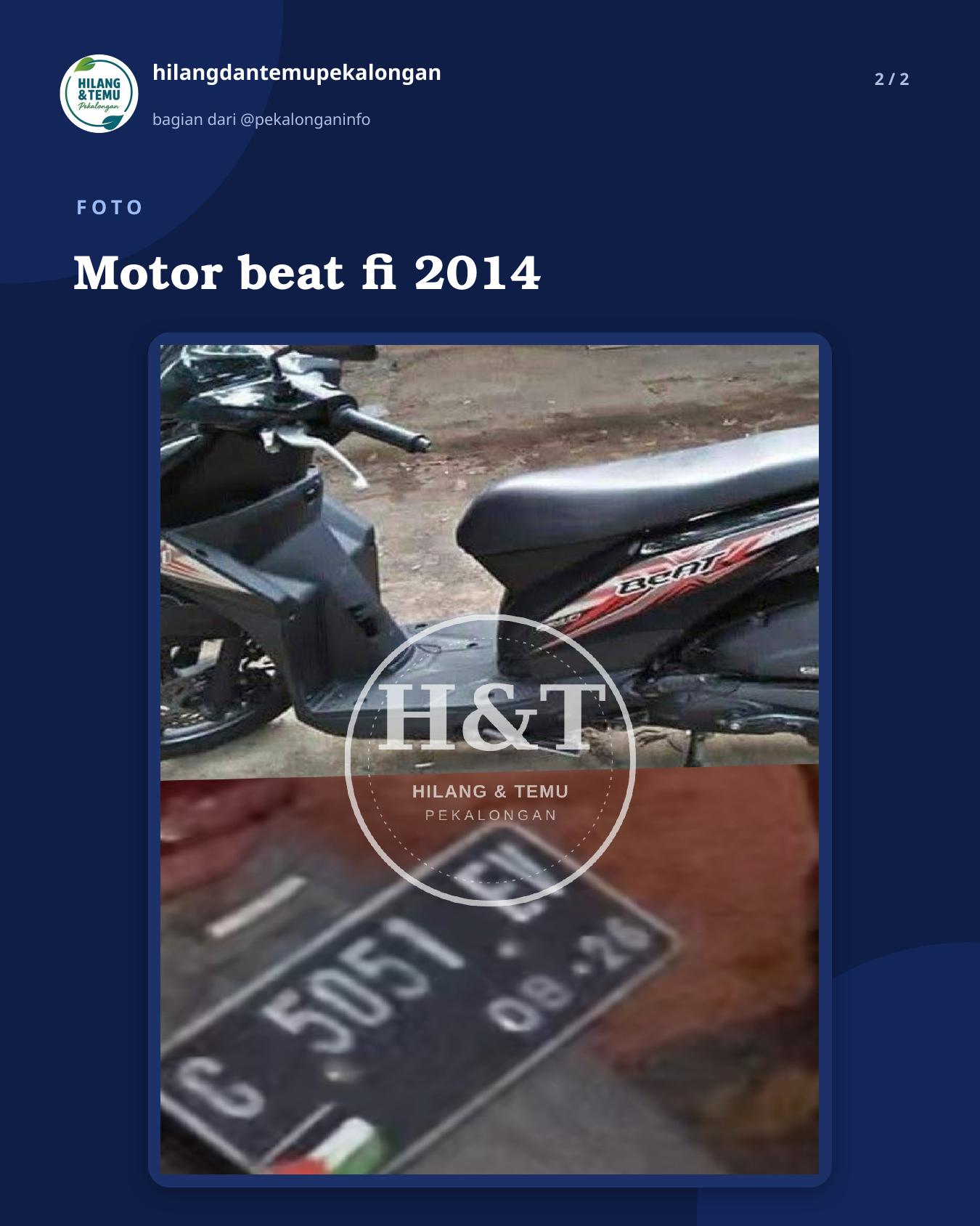Slide 2 laporan Motor beat fi 2014