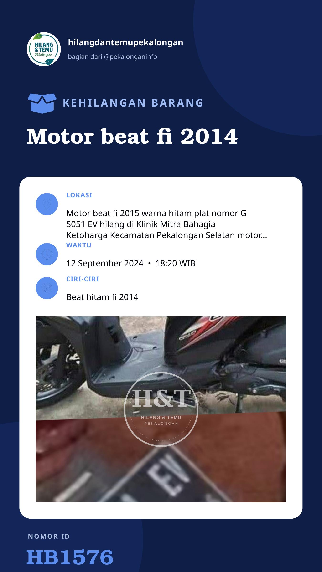 Story 9:16 laporan Motor beat fi 2014