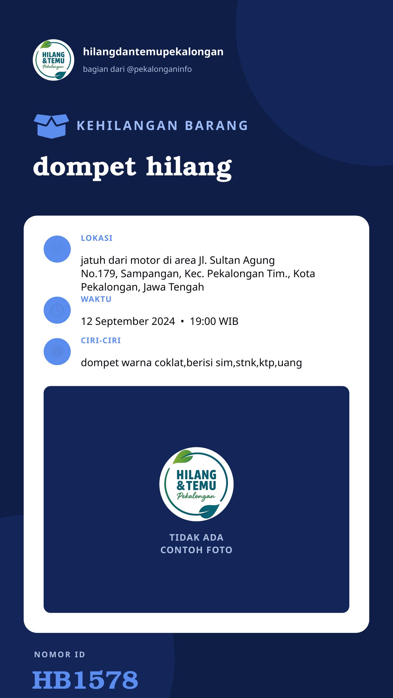 Story 9:16 laporan dompet hilang