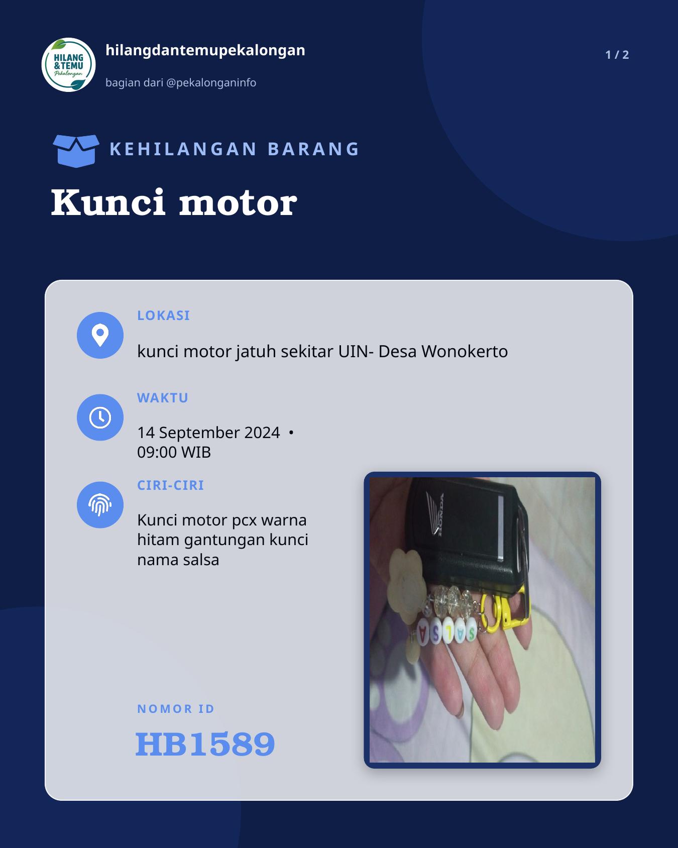 Slide 1 laporan Kunci motor