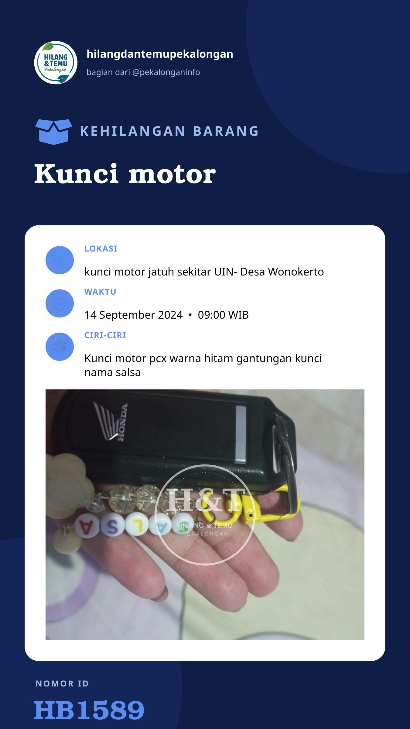 Story 9:16 laporan Kunci motor
