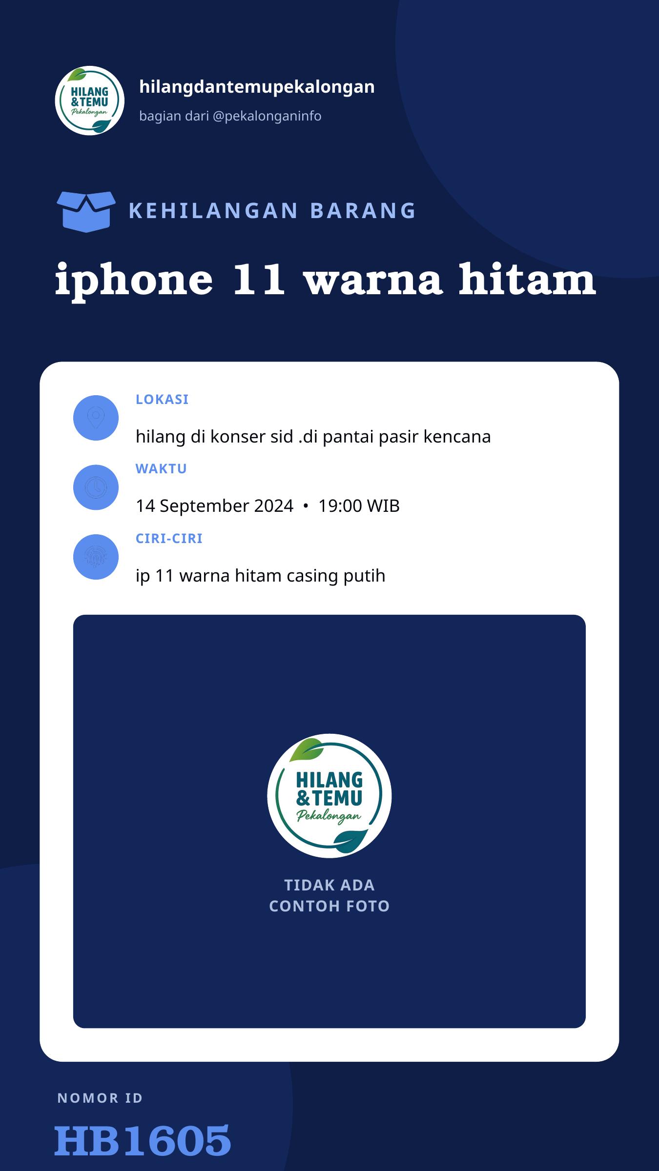 Story 9:16 laporan iphone 11 warna hitam
