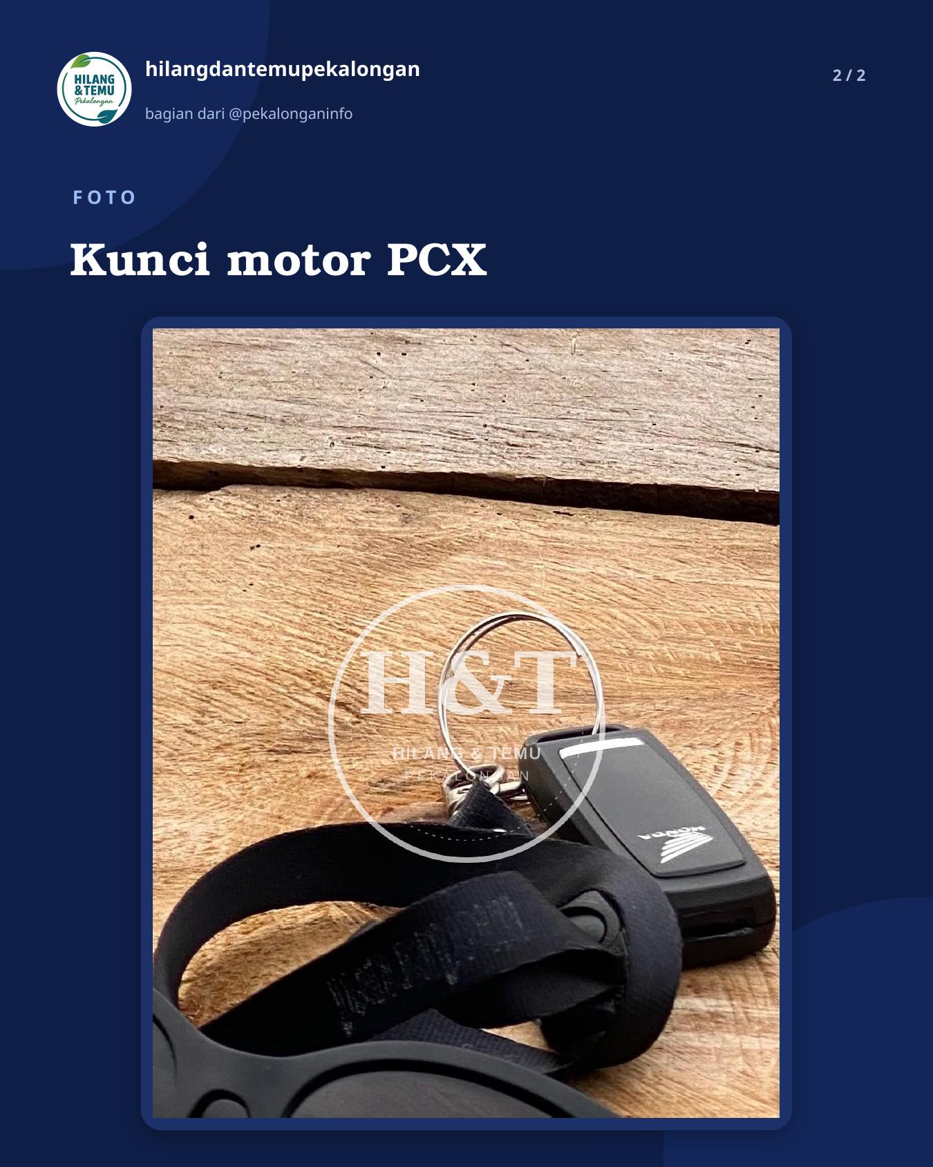 Slide 2 laporan Kunci motor PCX