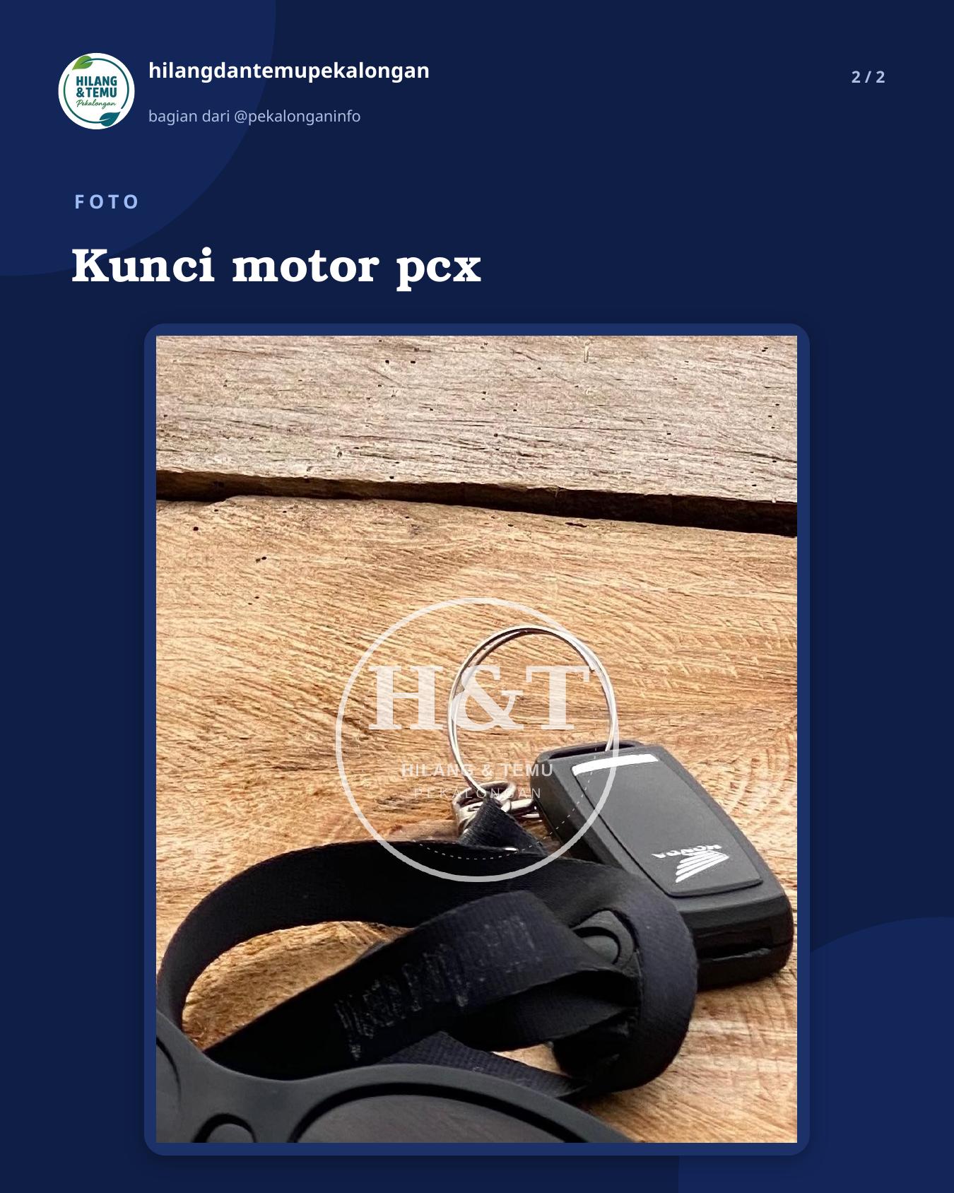 Slide 2 laporan Kunci motor pcx