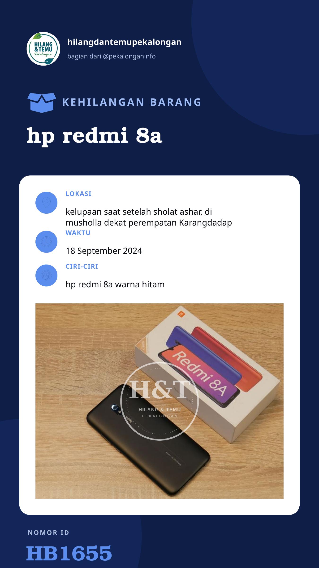 Story 9:16 laporan hp redmi 8a