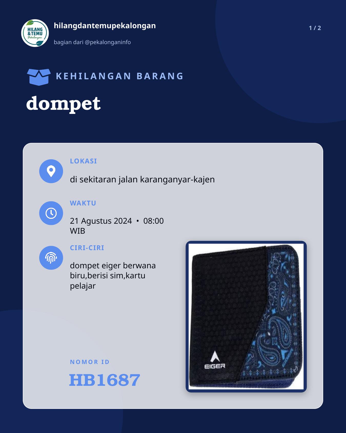Slide 1 laporan dompet