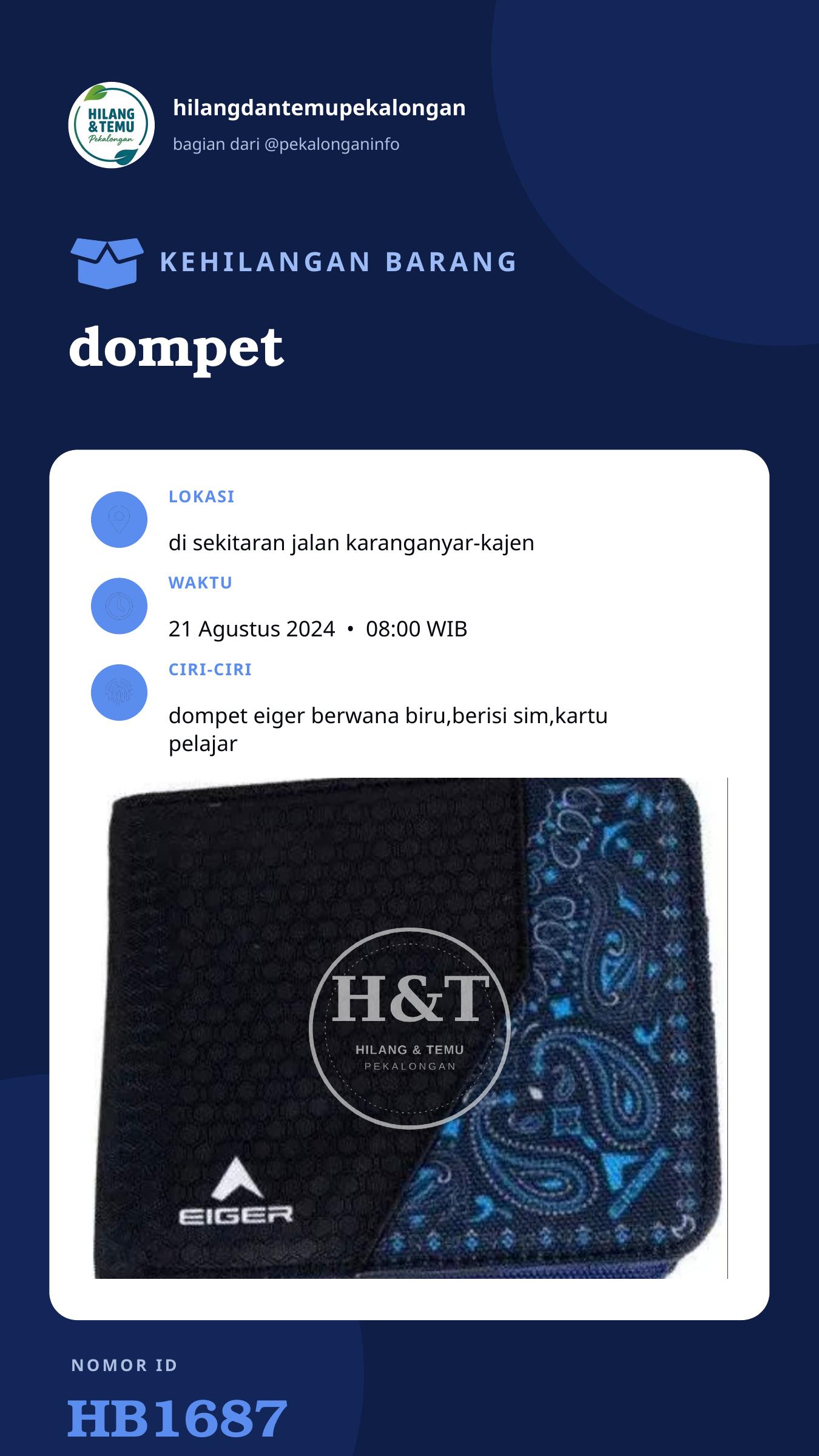 Story 9:16 laporan dompet