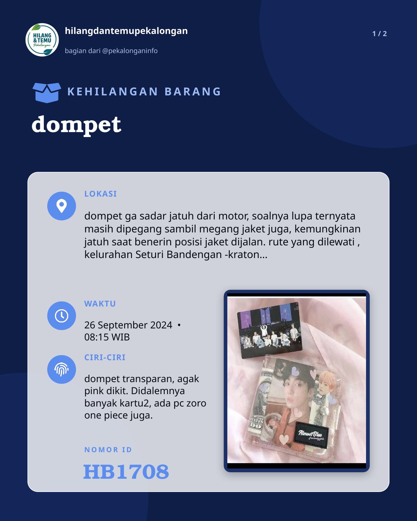 Slide 1 laporan dompet