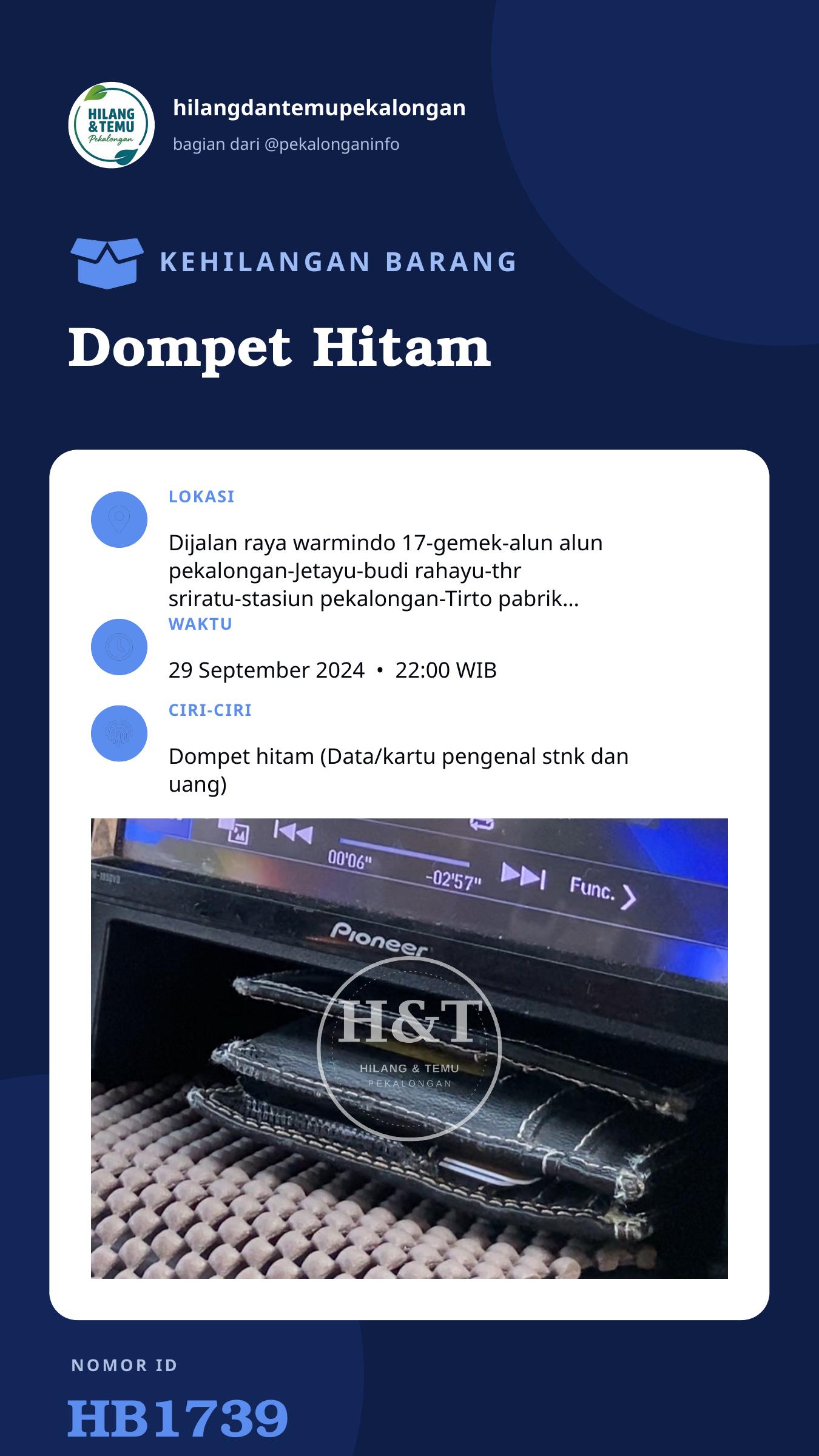 Story 9:16 laporan Dompet Hitam