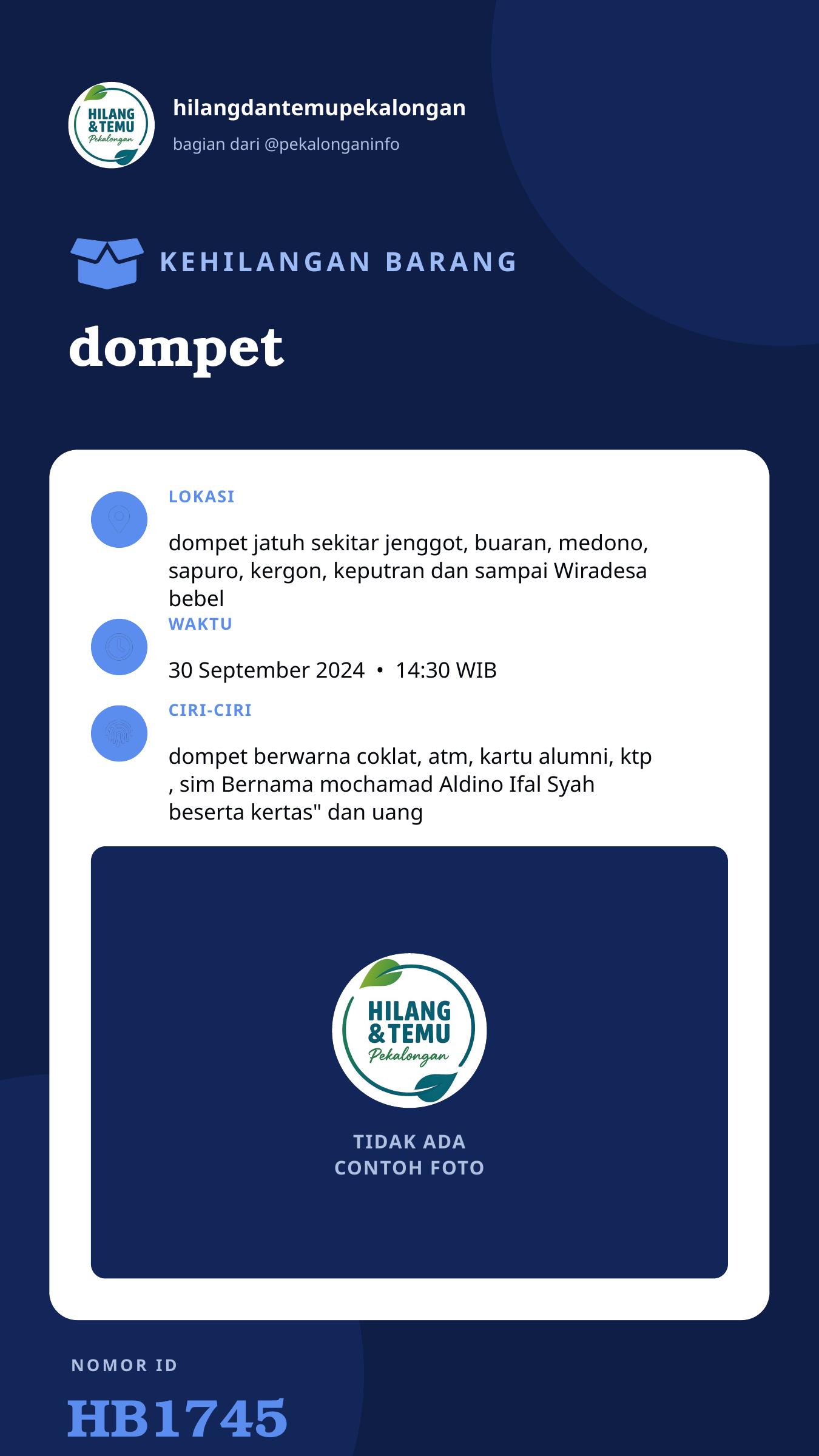 Story 9:16 laporan dompet