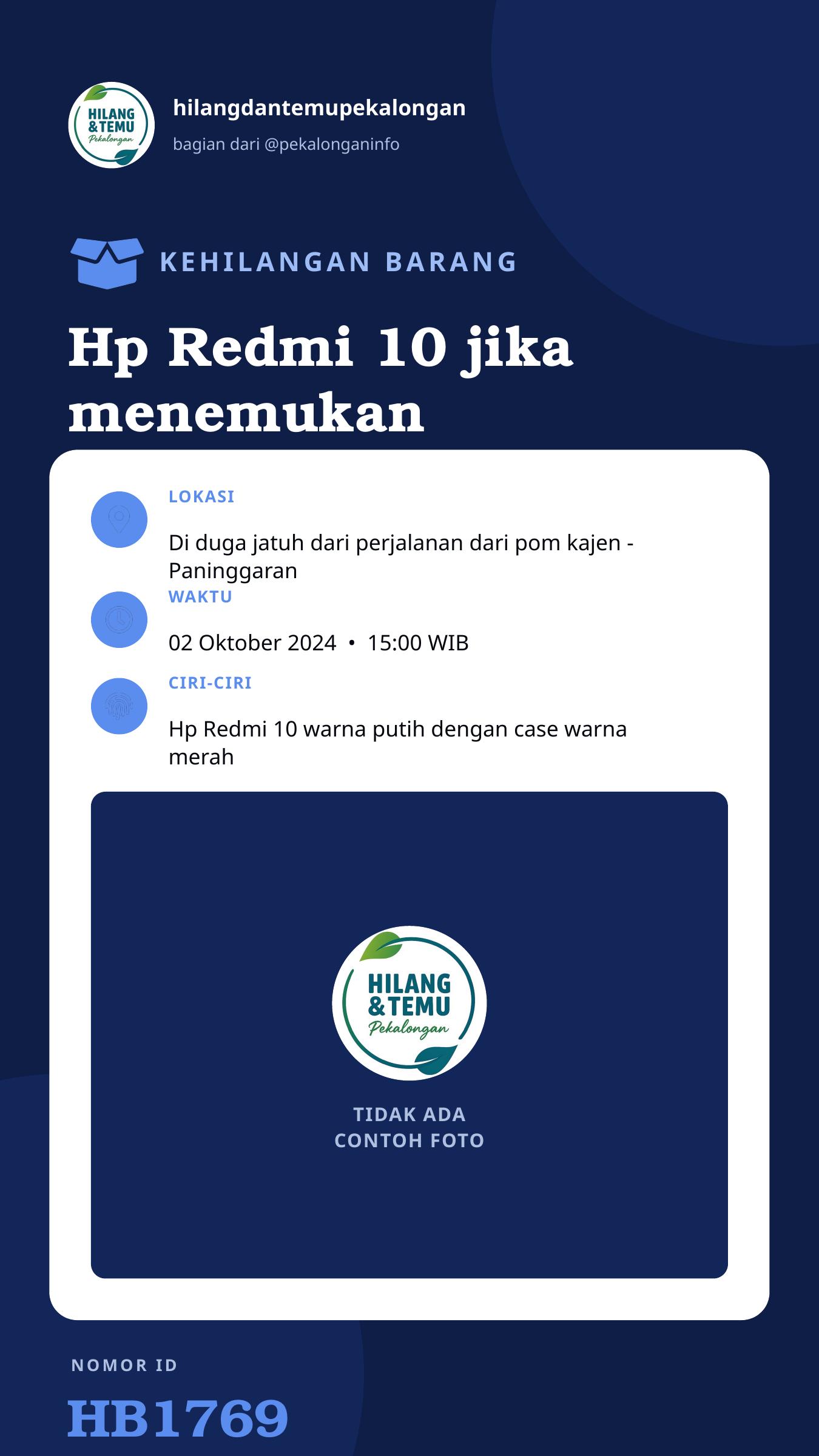 Story 9:16 laporan Hp Redmi 10 jika menemukan akan mendapatkan imbalan