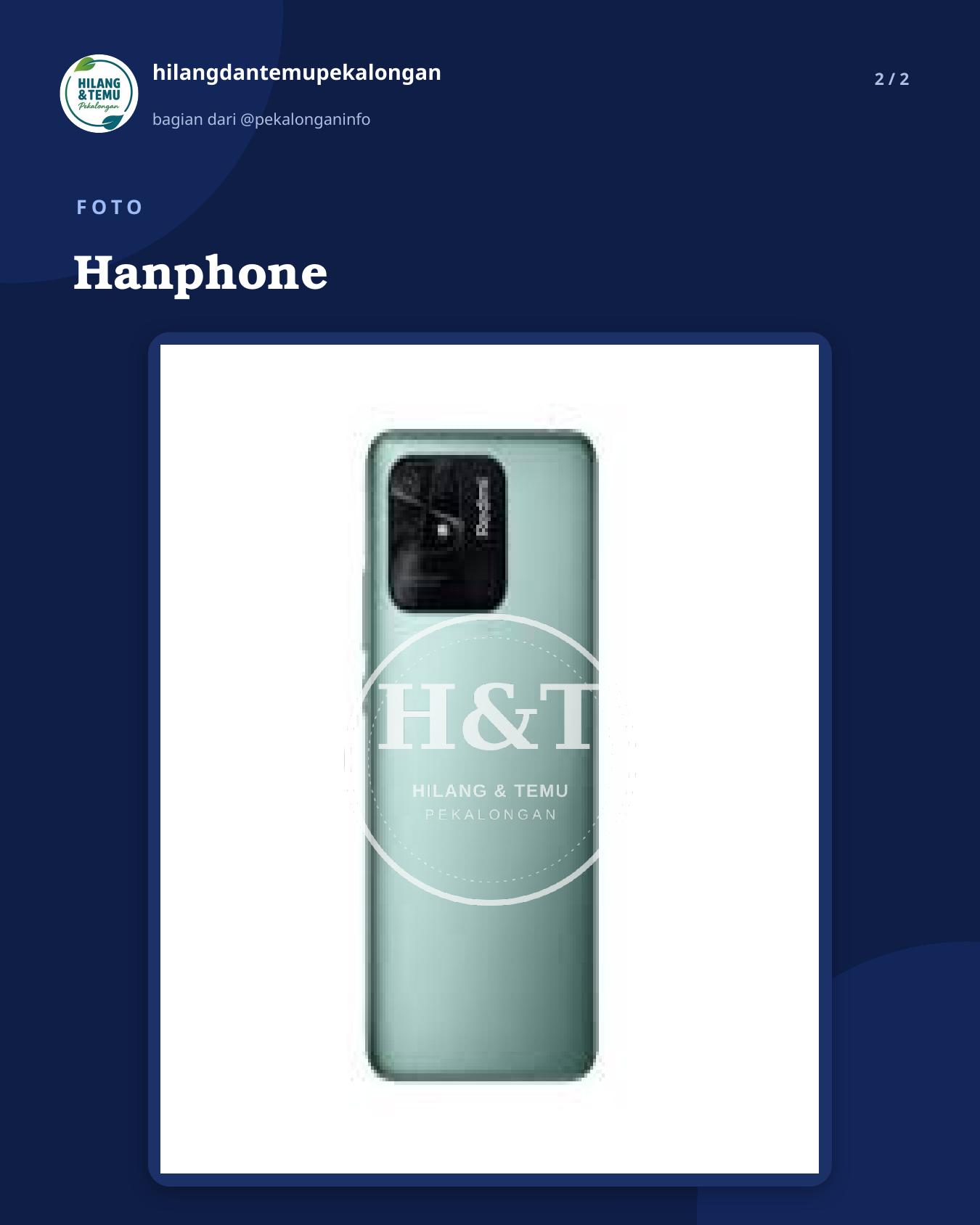Slide 2 laporan Hanphone