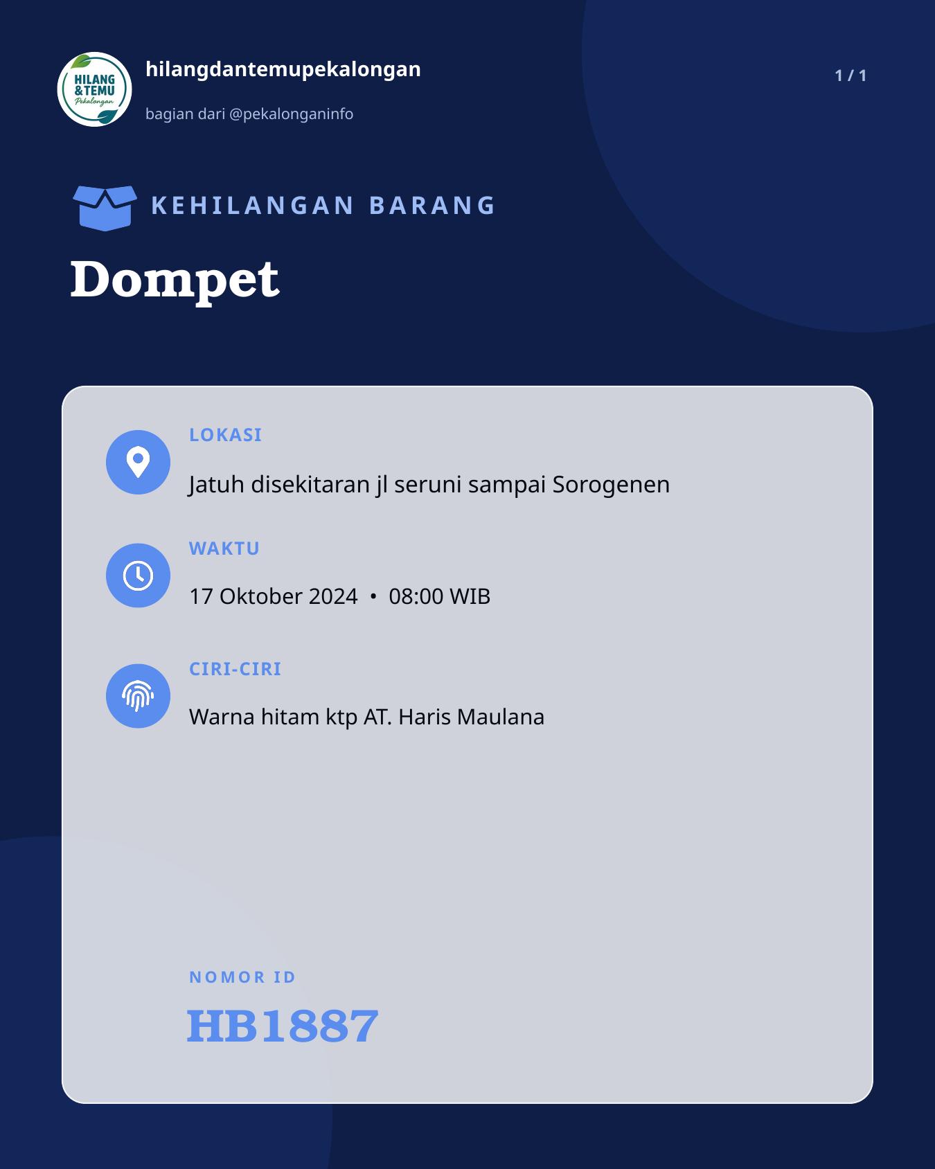 Slide laporan Dompet (HB1887)