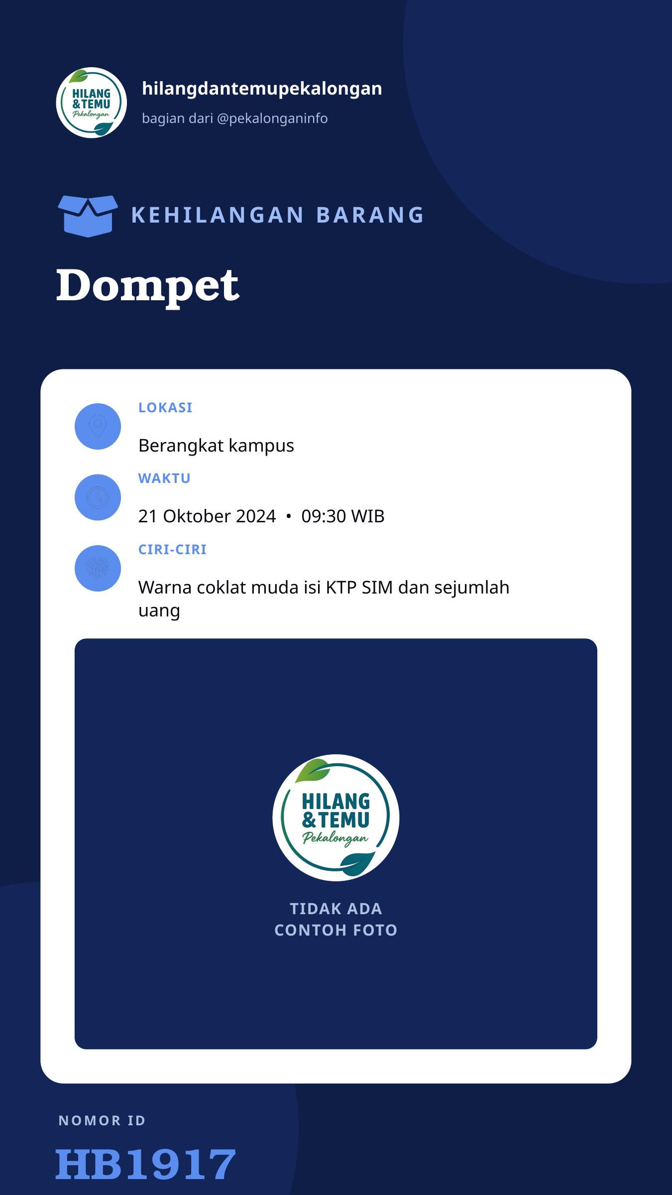 Story 9:16 laporan Dompet