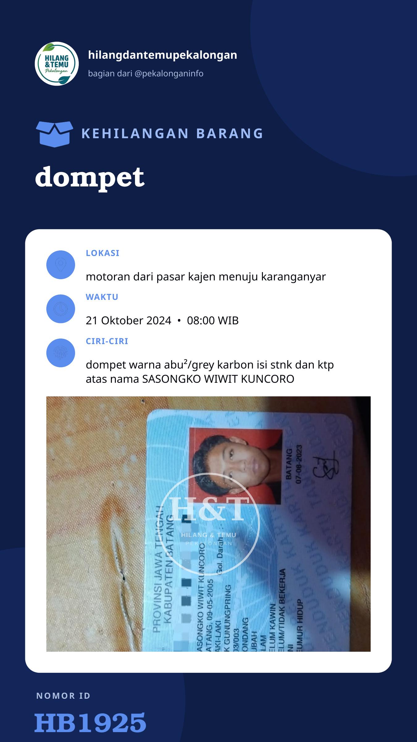 Story 9:16 laporan dompet