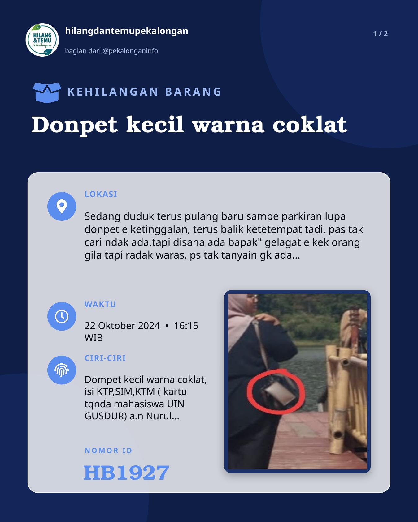 Slide 1 laporan Donpet kecil warna coklat