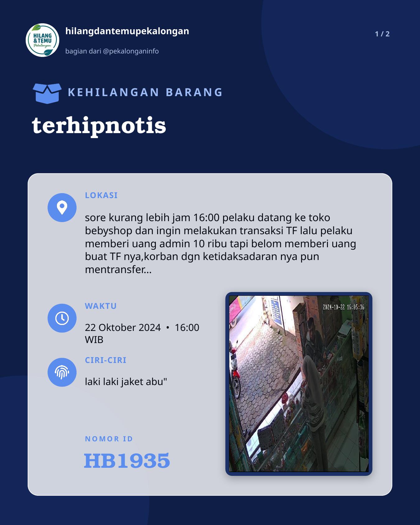 Slide 1 laporan terhipnotis
