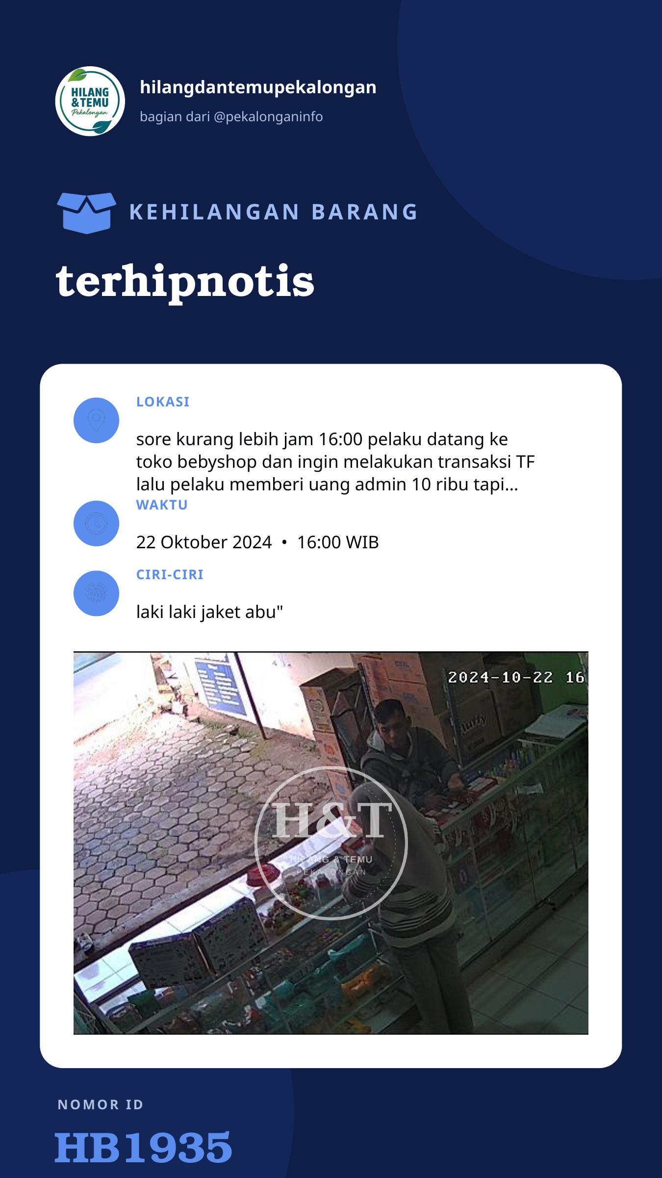 Story 9:16 laporan terhipnotis