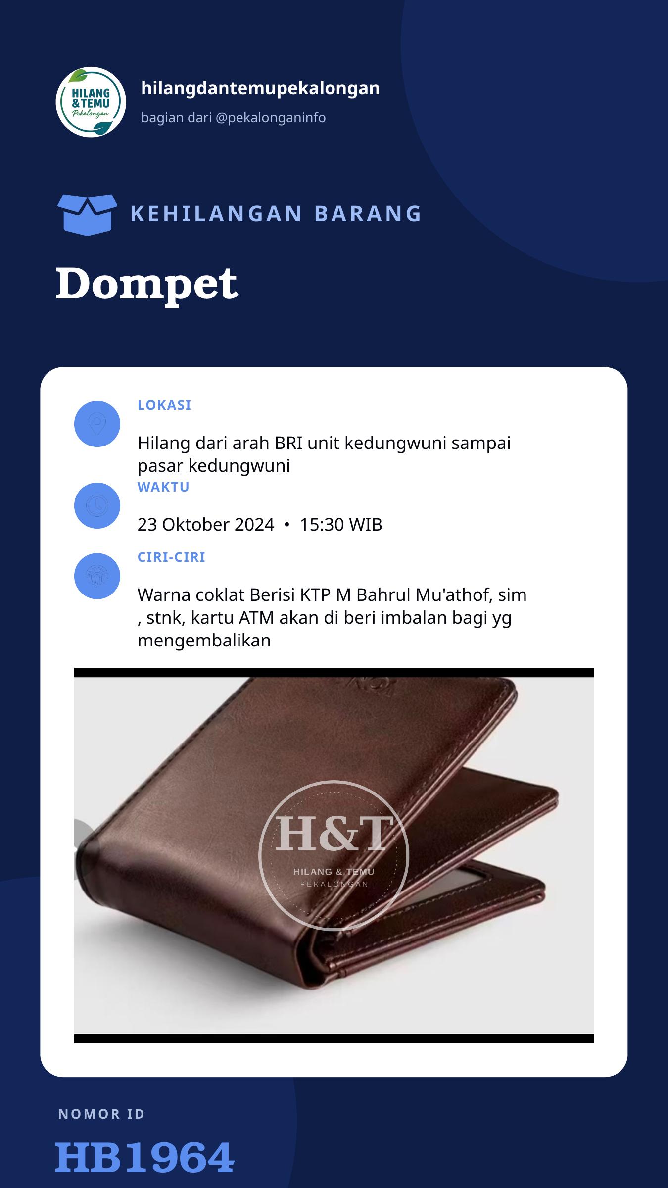 Story 9:16 laporan Dompet