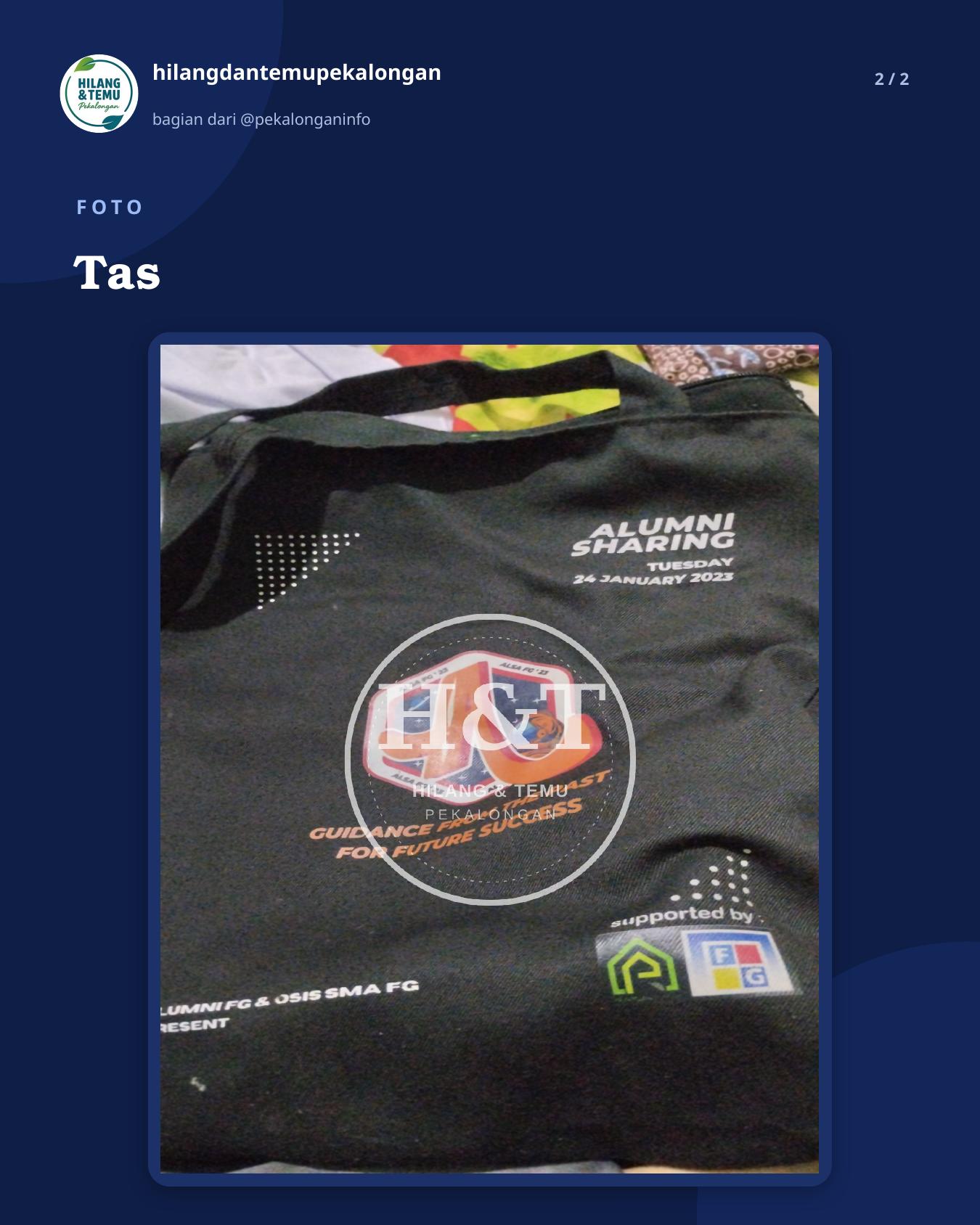 Slide 2 laporan Tas