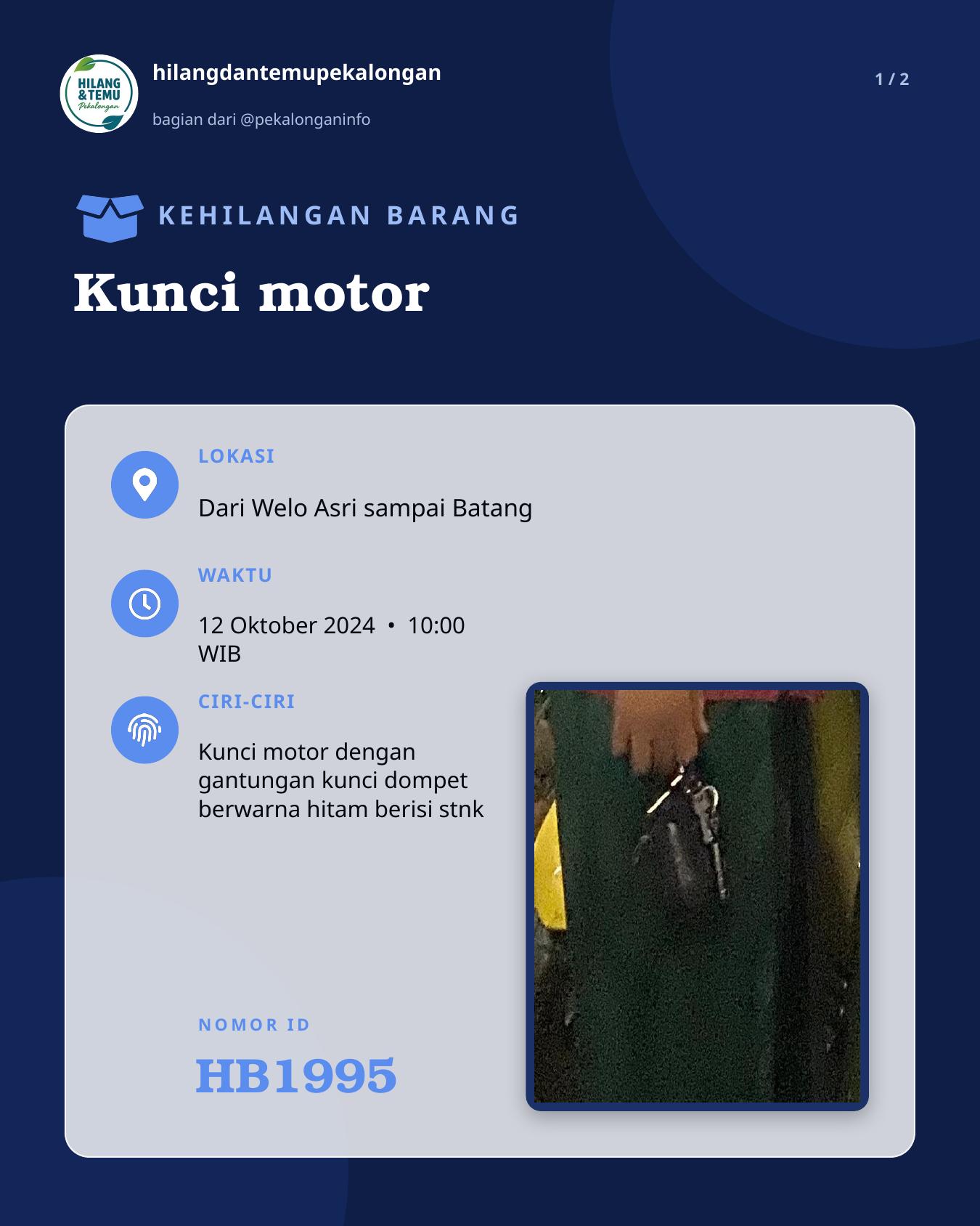 Slide 1 laporan Kunci motor