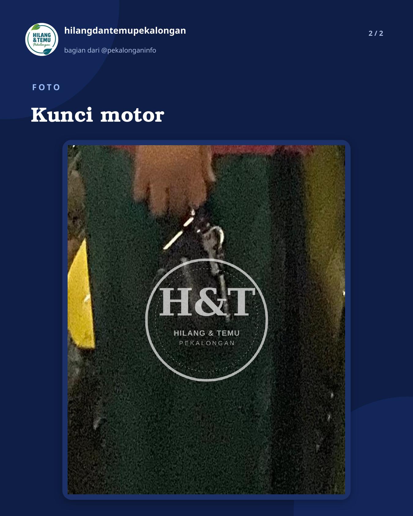 Slide 2 laporan Kunci motor