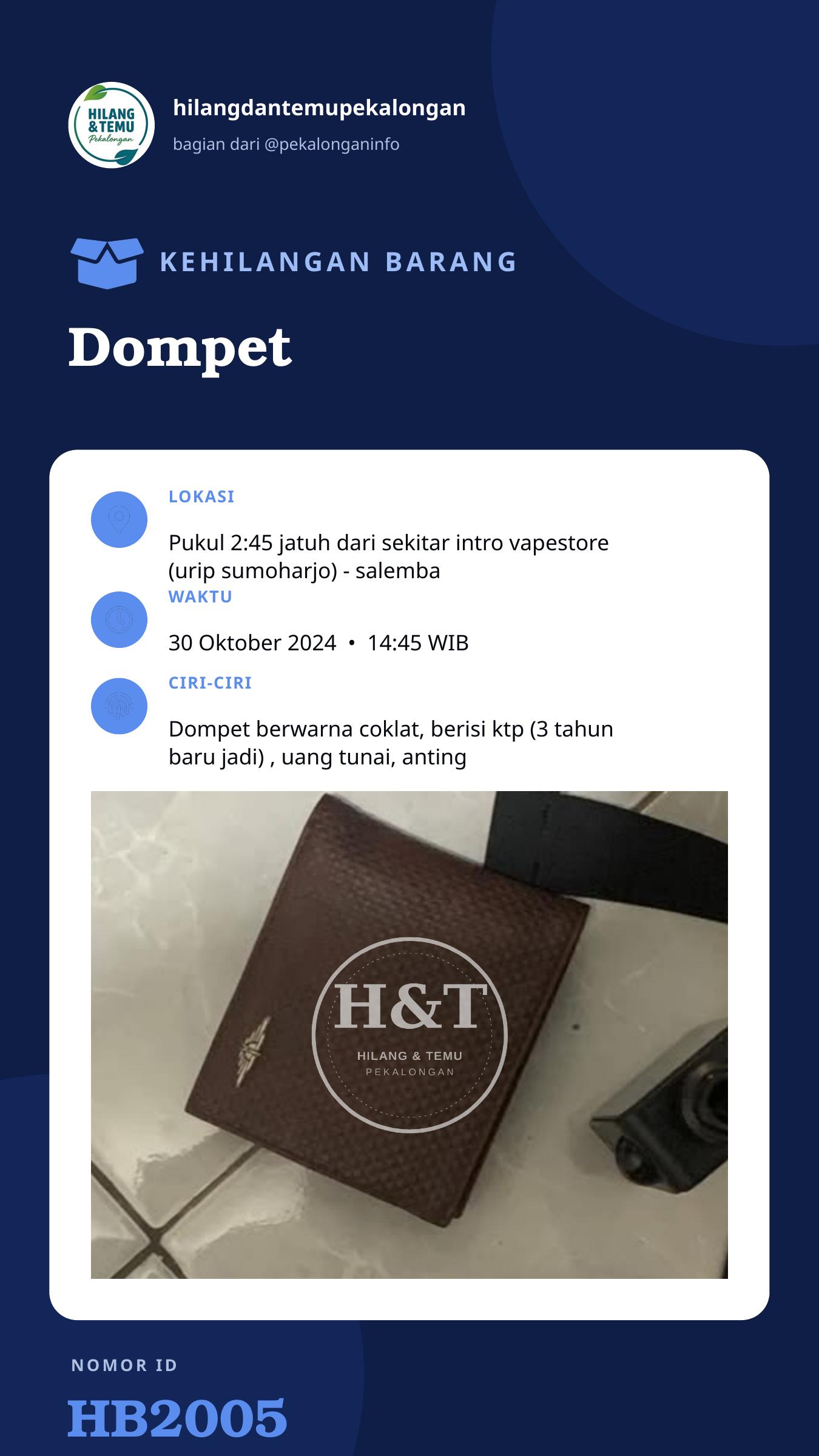 Story 9:16 laporan Dompet