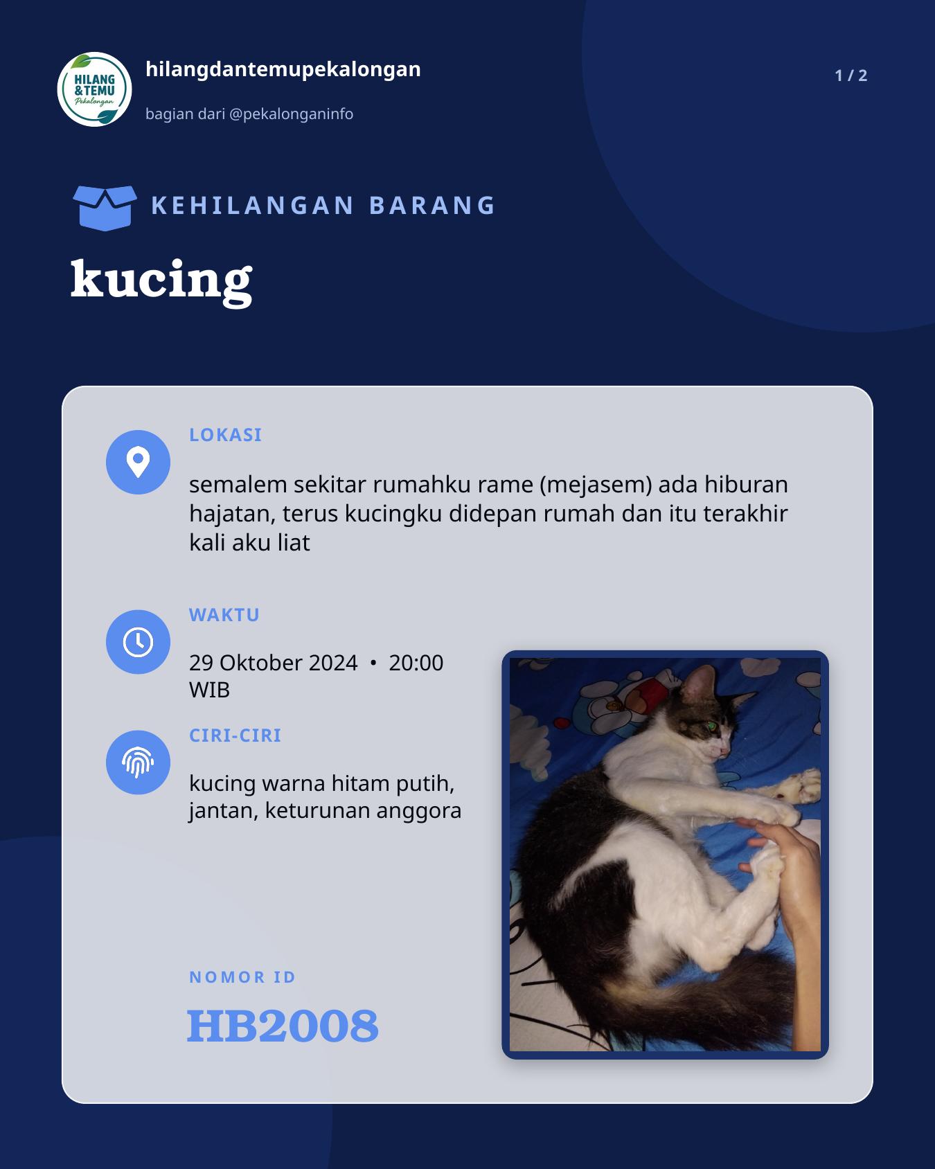 Slide 1 laporan kucing