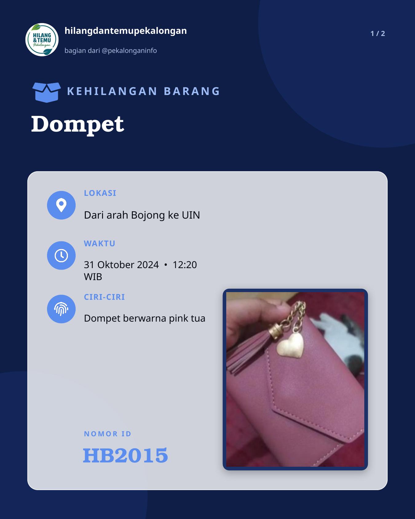 Slide 1 laporan Dompet