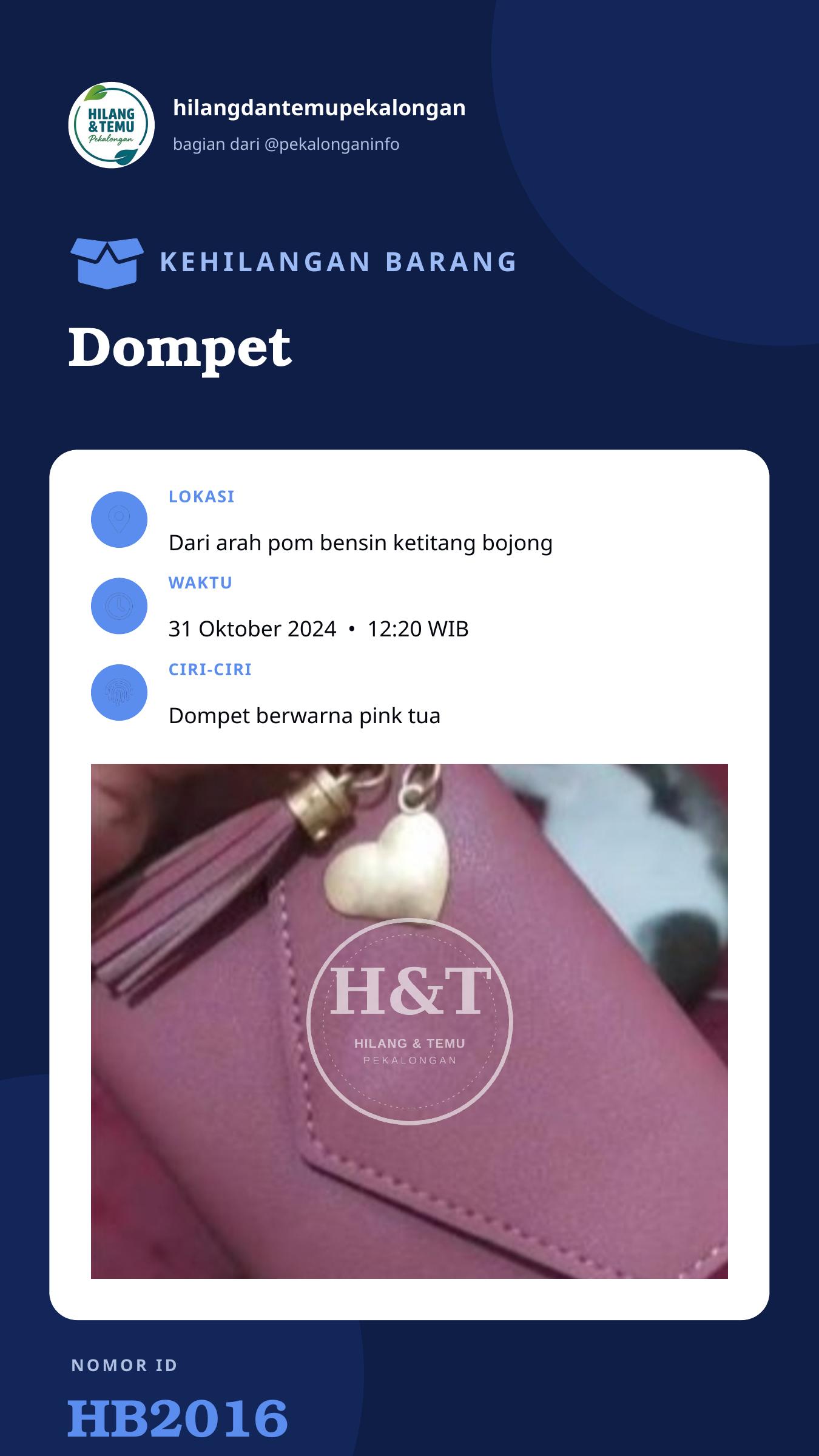 Story 9:16 laporan Dompet