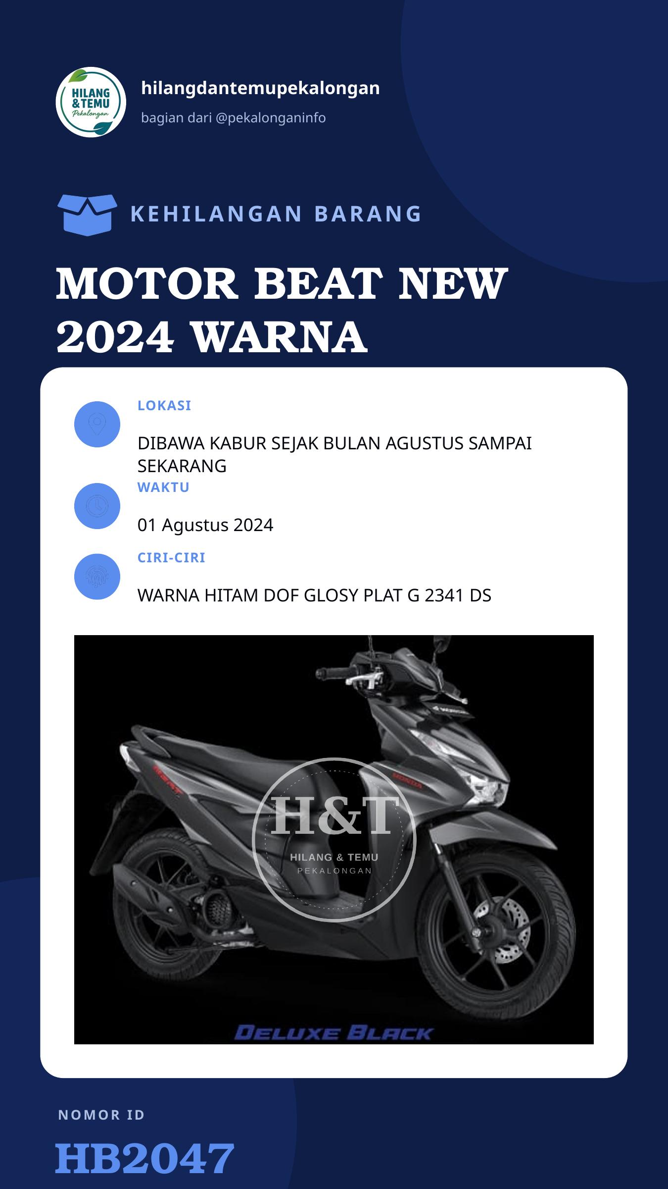 Story 9:16 laporan MOTOR BEAT NEW 2024 WARNA HITAM DOFF GLOSY