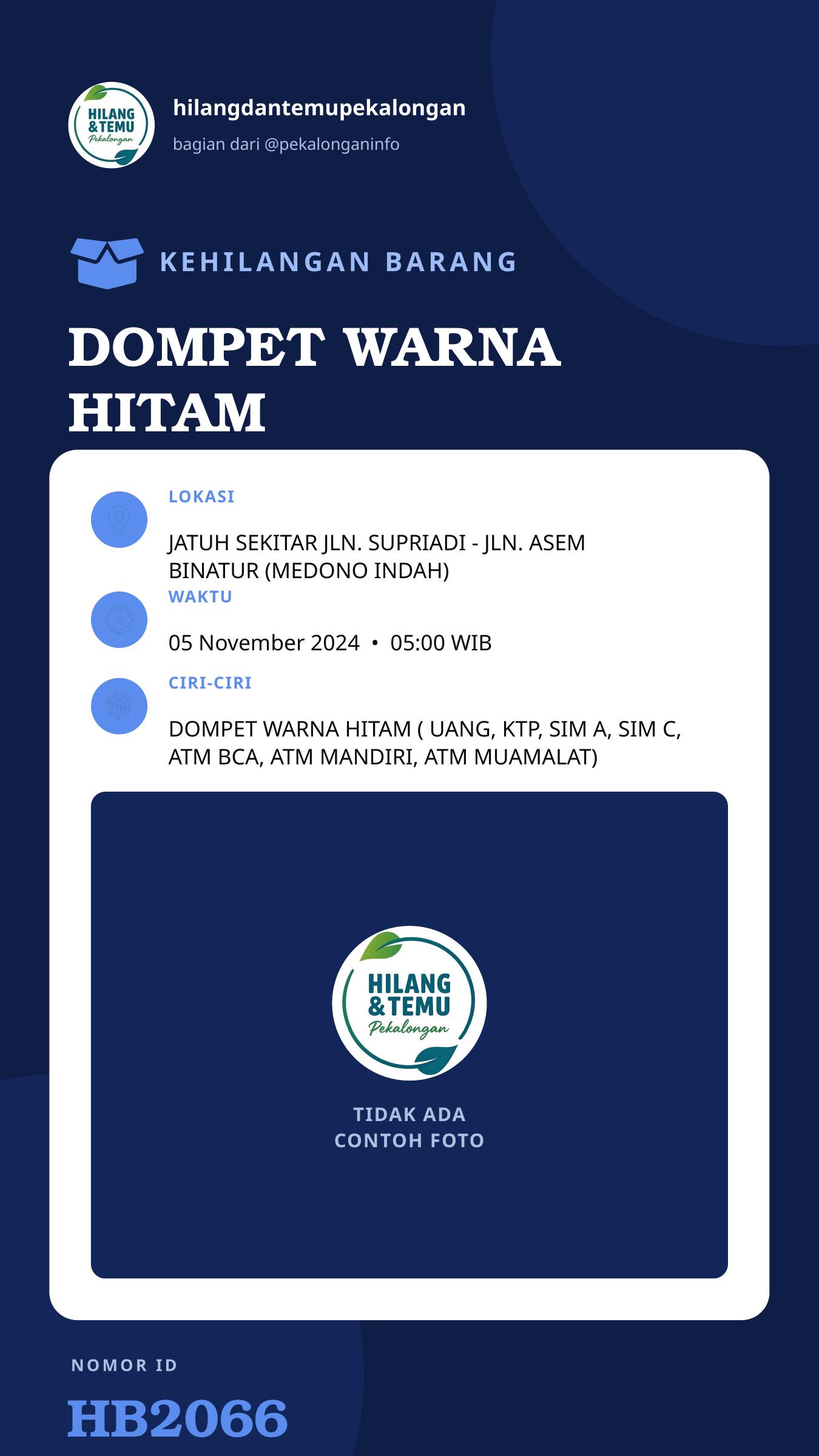 Story 9:16 laporan DOMPET WARNA HITAM