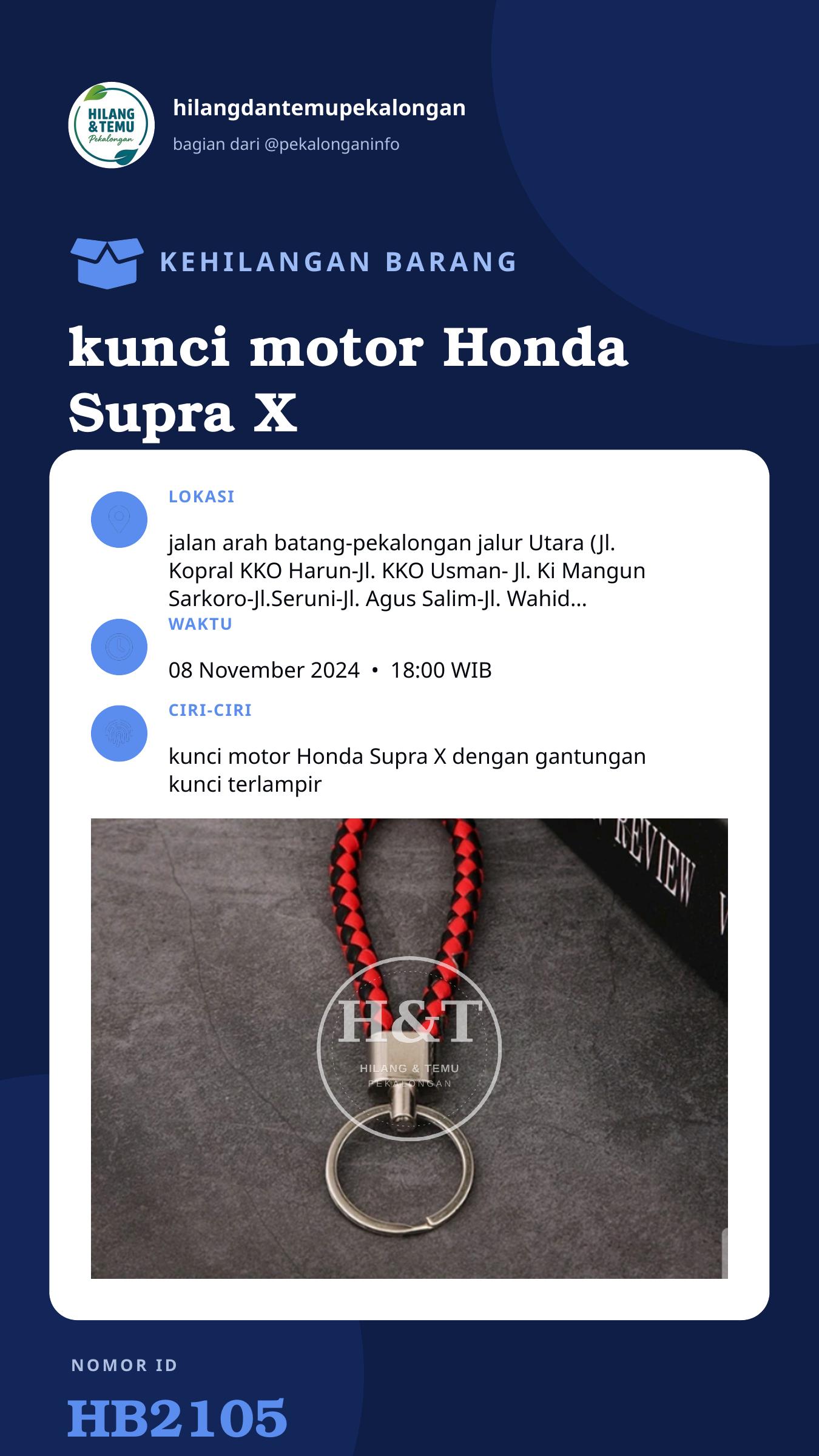 Story 9:16 laporan kunci motor Honda Supra X
