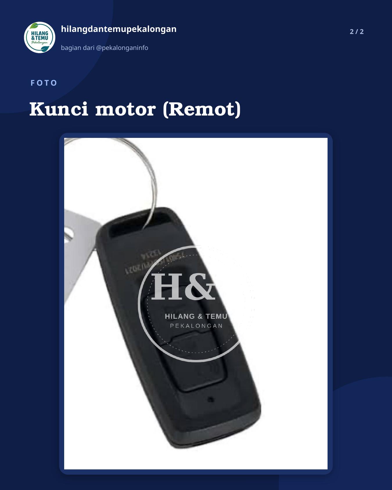 Slide 2 laporan Kunci motor (Remot)