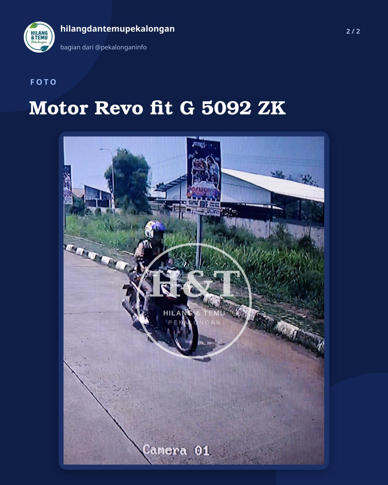 Slide 2 laporan Motor Revo fit G 5092 ZK