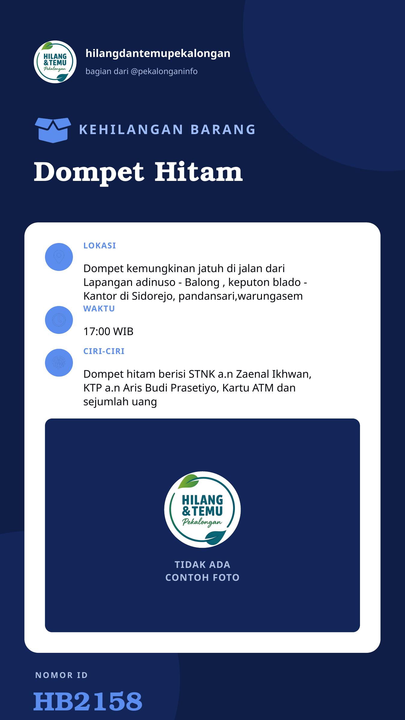 Story 9:16 laporan Dompet Hitam