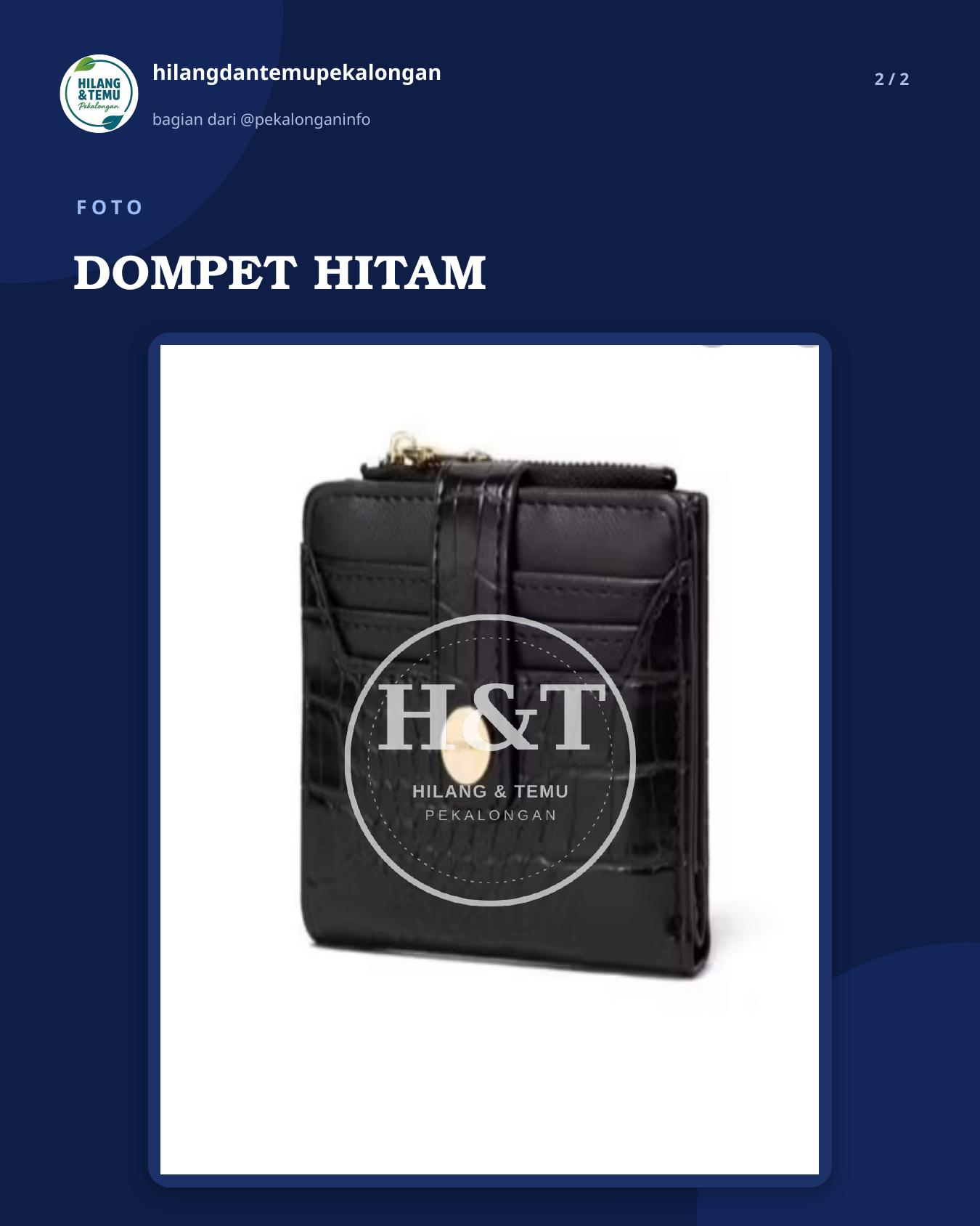 Slide 2 laporan DOMPET HITAM