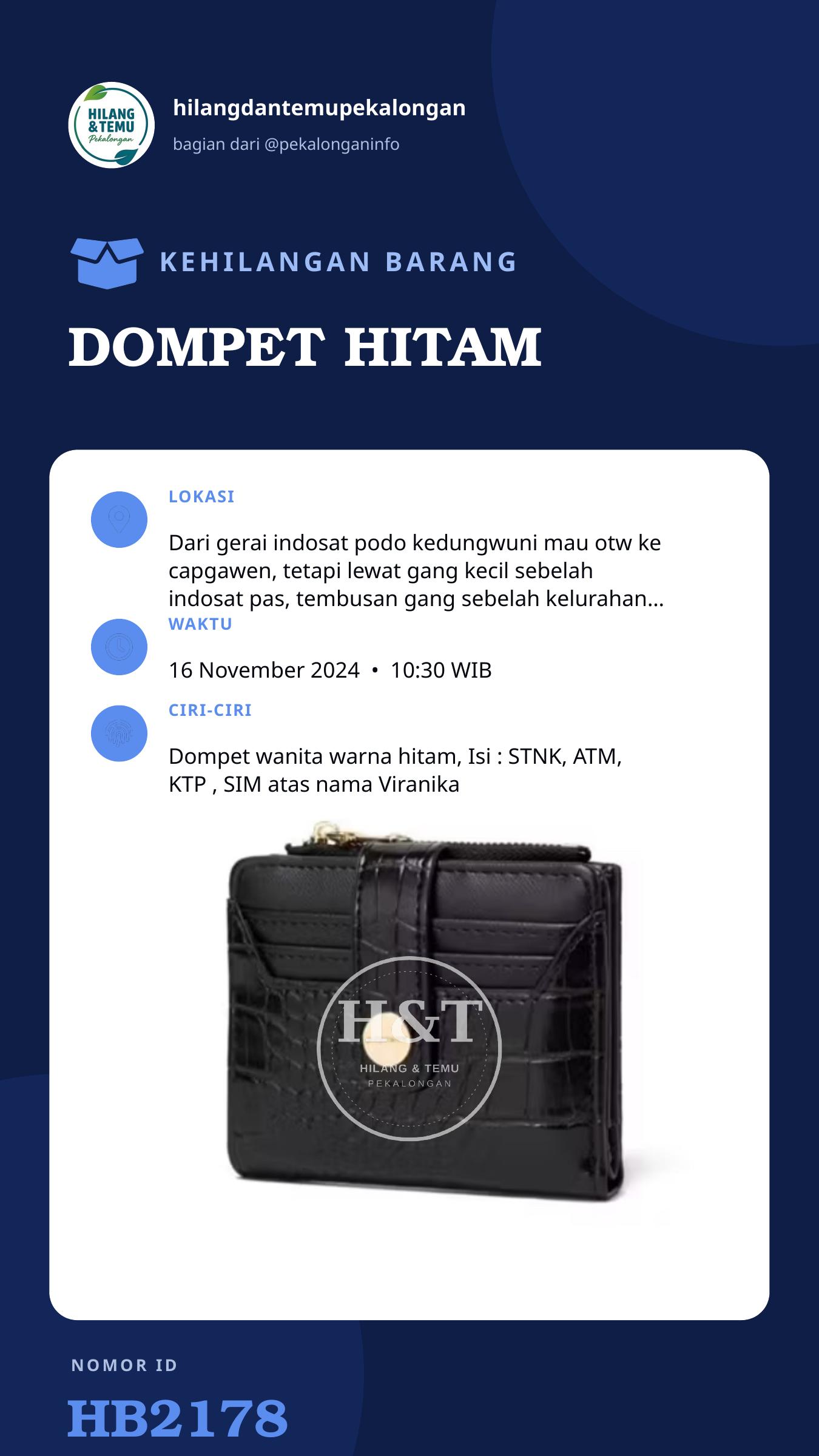 Story 9:16 laporan DOMPET HITAM