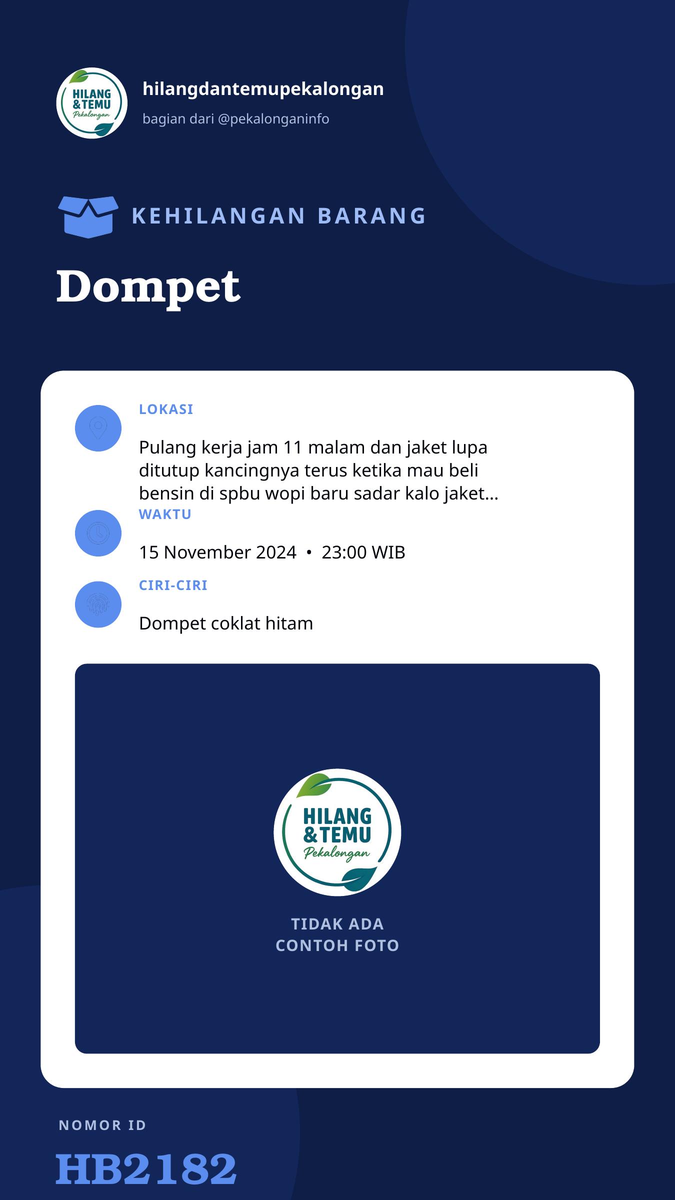 Story 9:16 laporan Dompet