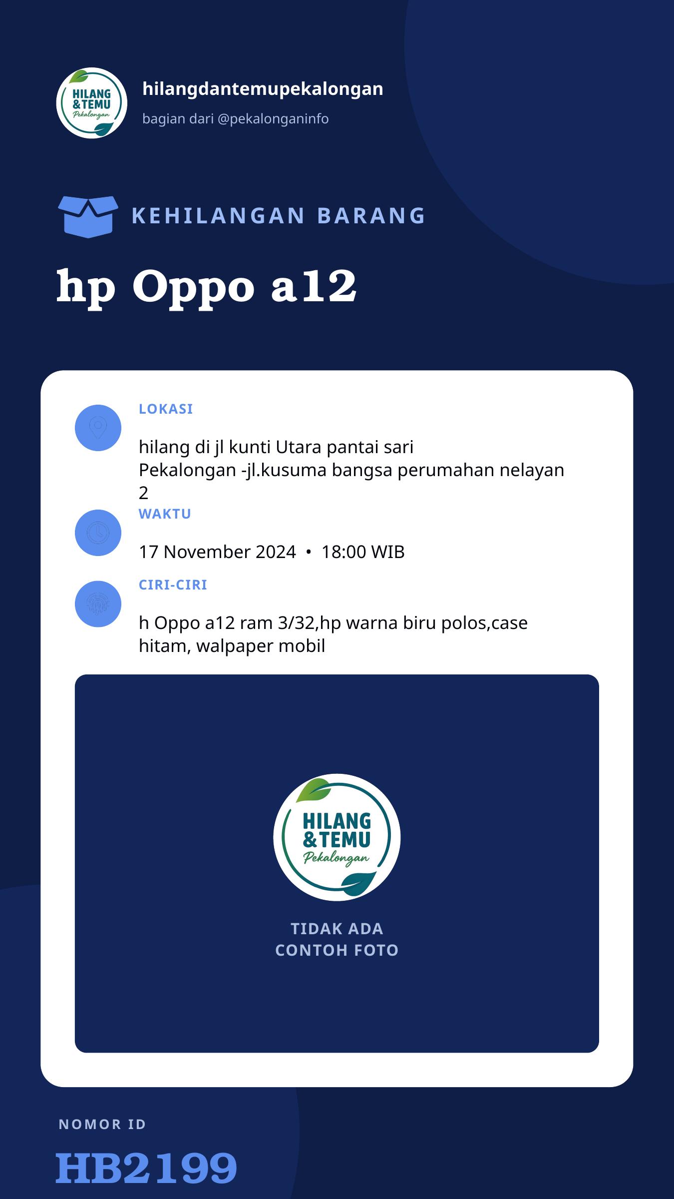 Story 9:16 laporan hp Oppo a12